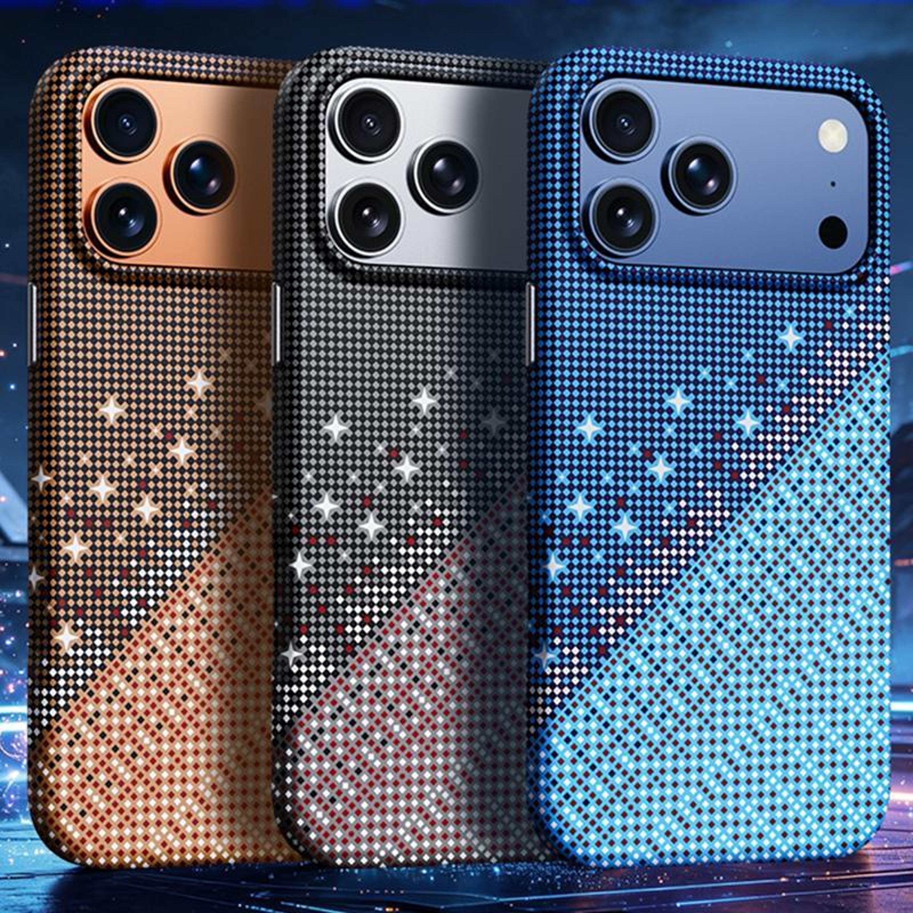 IPhone 16 Pro  Pro Max Magnetic TPU Shockproof Phone Case With Asterism Pattern 1