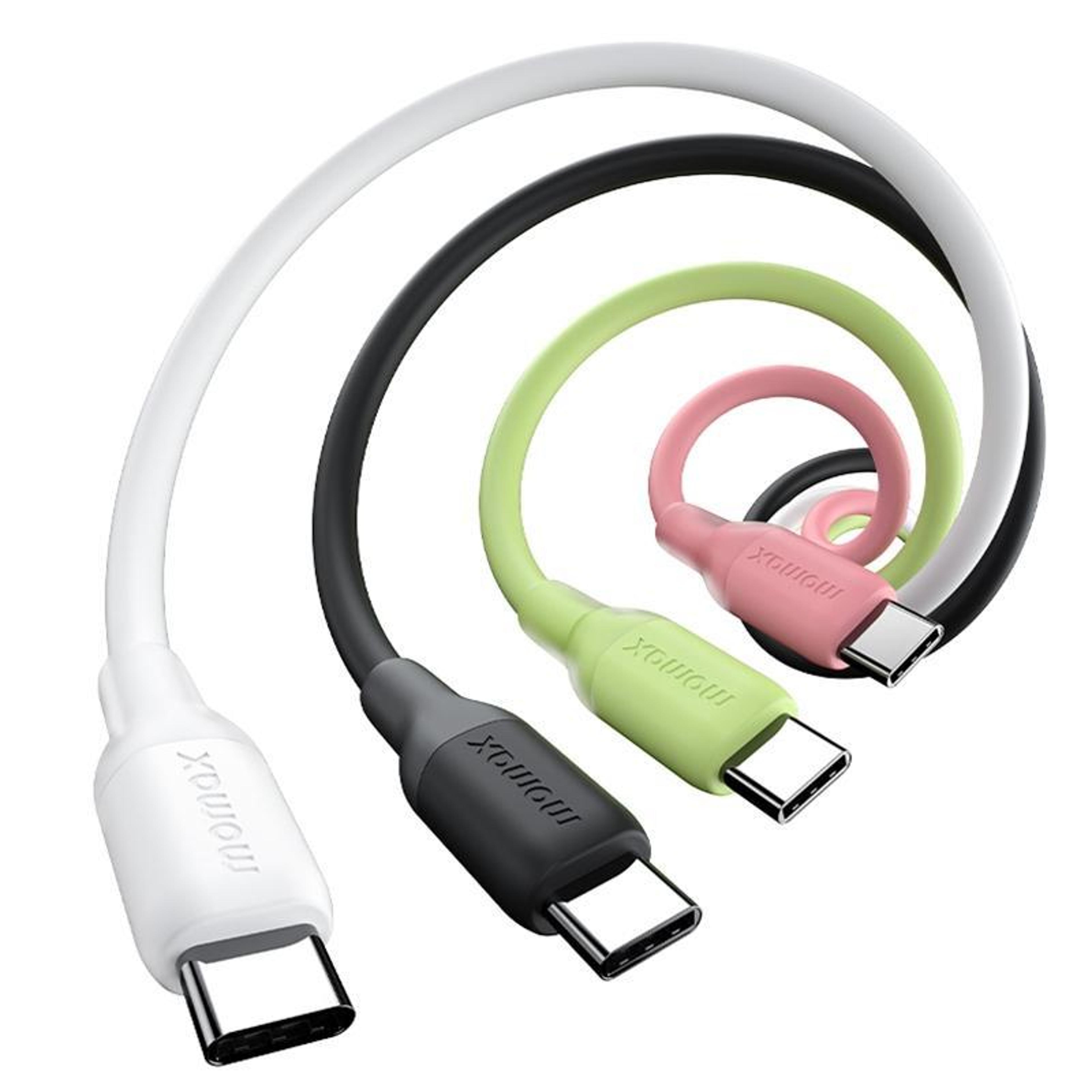 MOMAX 1Link Flow 60W USBC To USBC Cable Soft Silicone Fast Charging Cable 12m 5