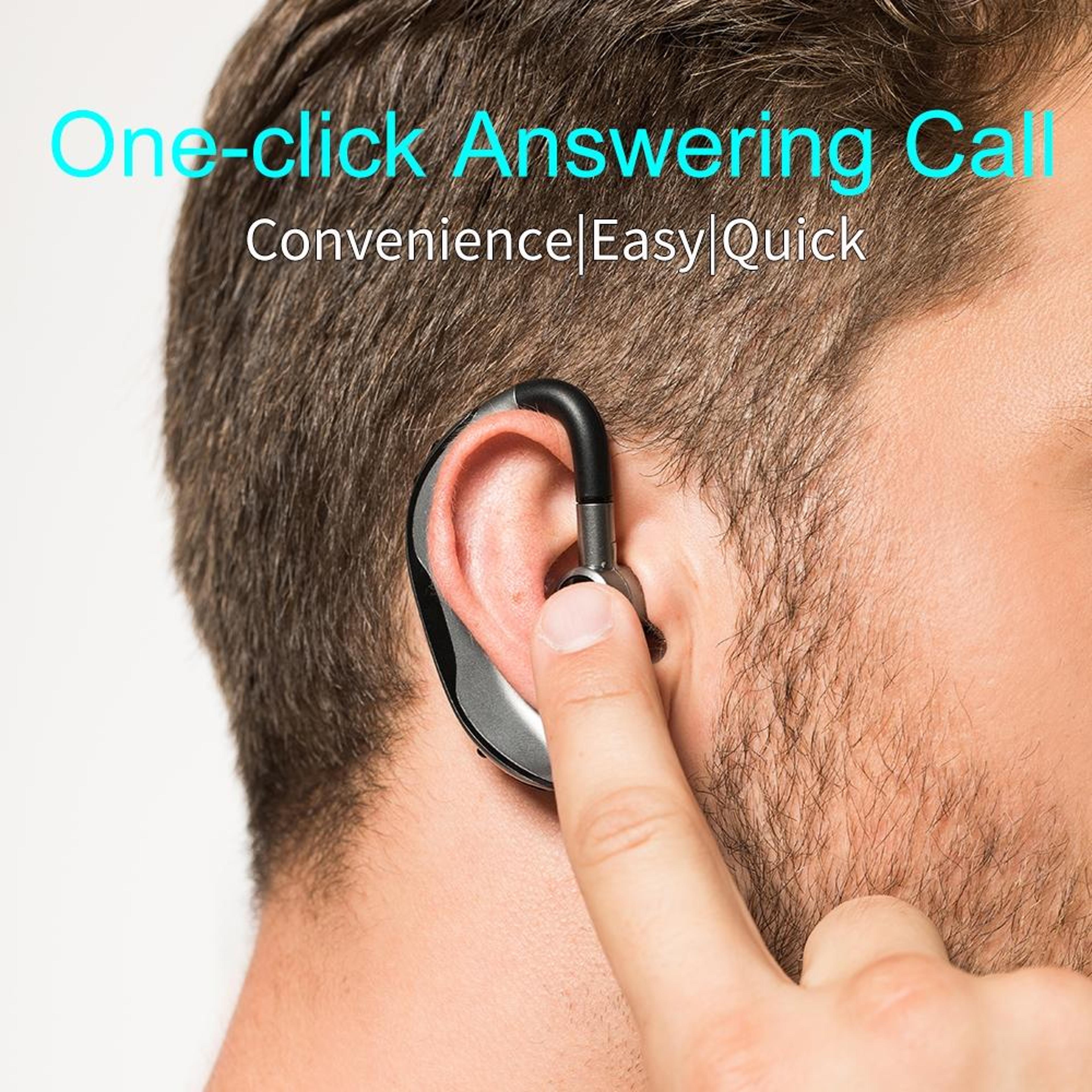 Car Bluetooth Headset Wireless Earhook Hands Free Bluetooth Earpiece With Microphone 3
