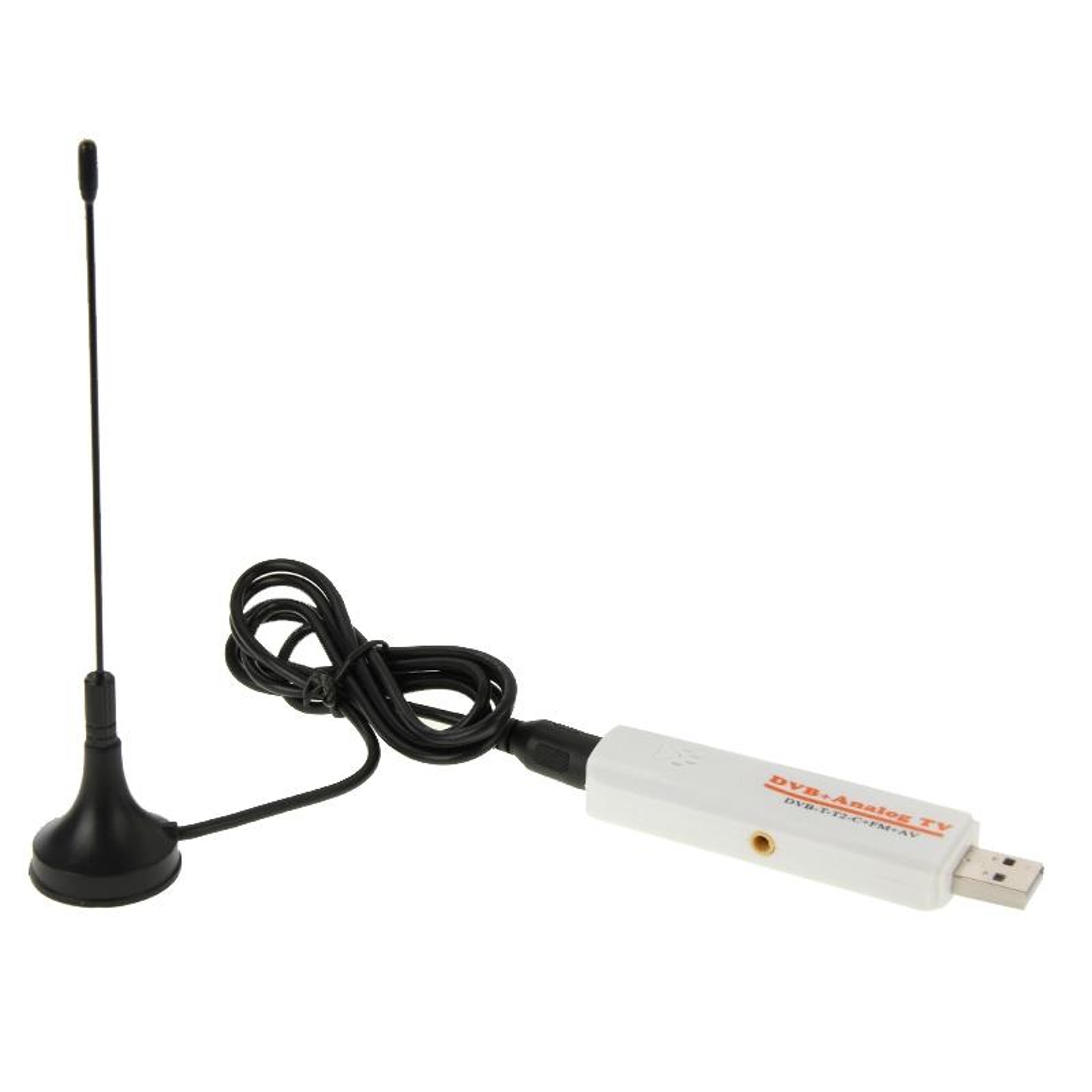 USB 20 DVB TV Tuner Stick With Digital TV Receiver FM AV Recording For PC 0