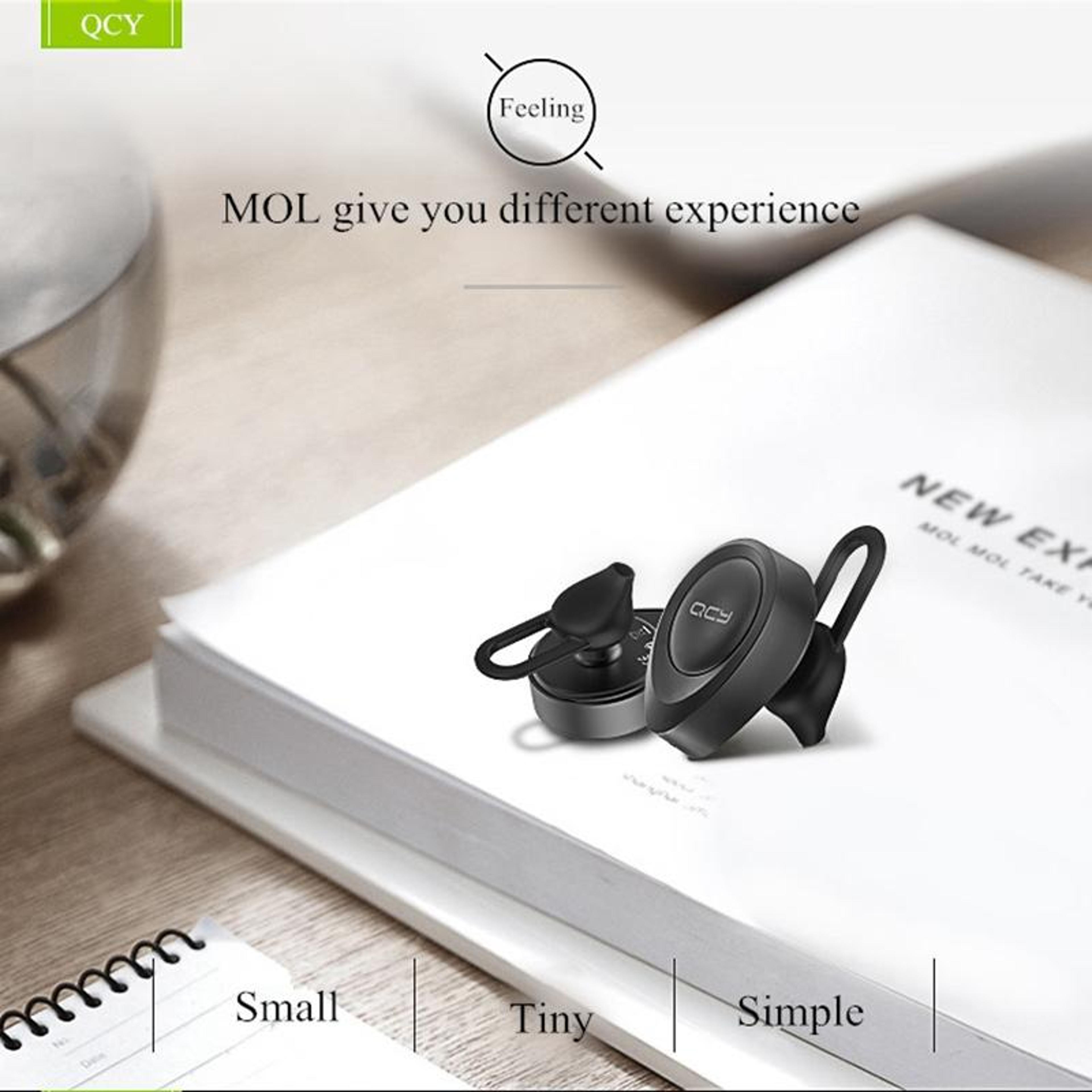 QCY J11 Bluetooth Earphone Wireless Handsfree Headset With Mic For Driving And Calls 3