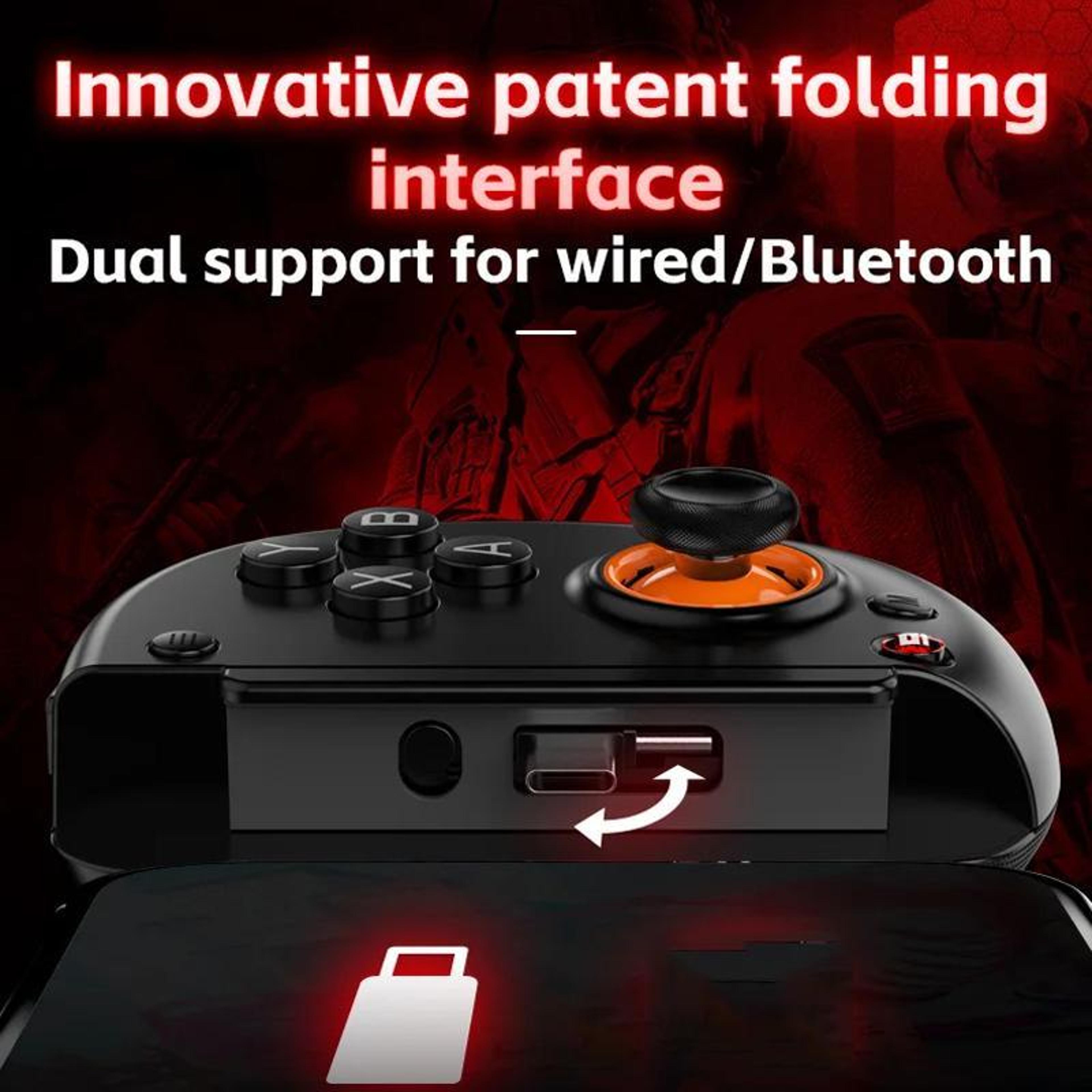D8 Plus Telescopic Game Controller With Hall Effect Joystick Bluetooth USB C For Switch Android IOS 12