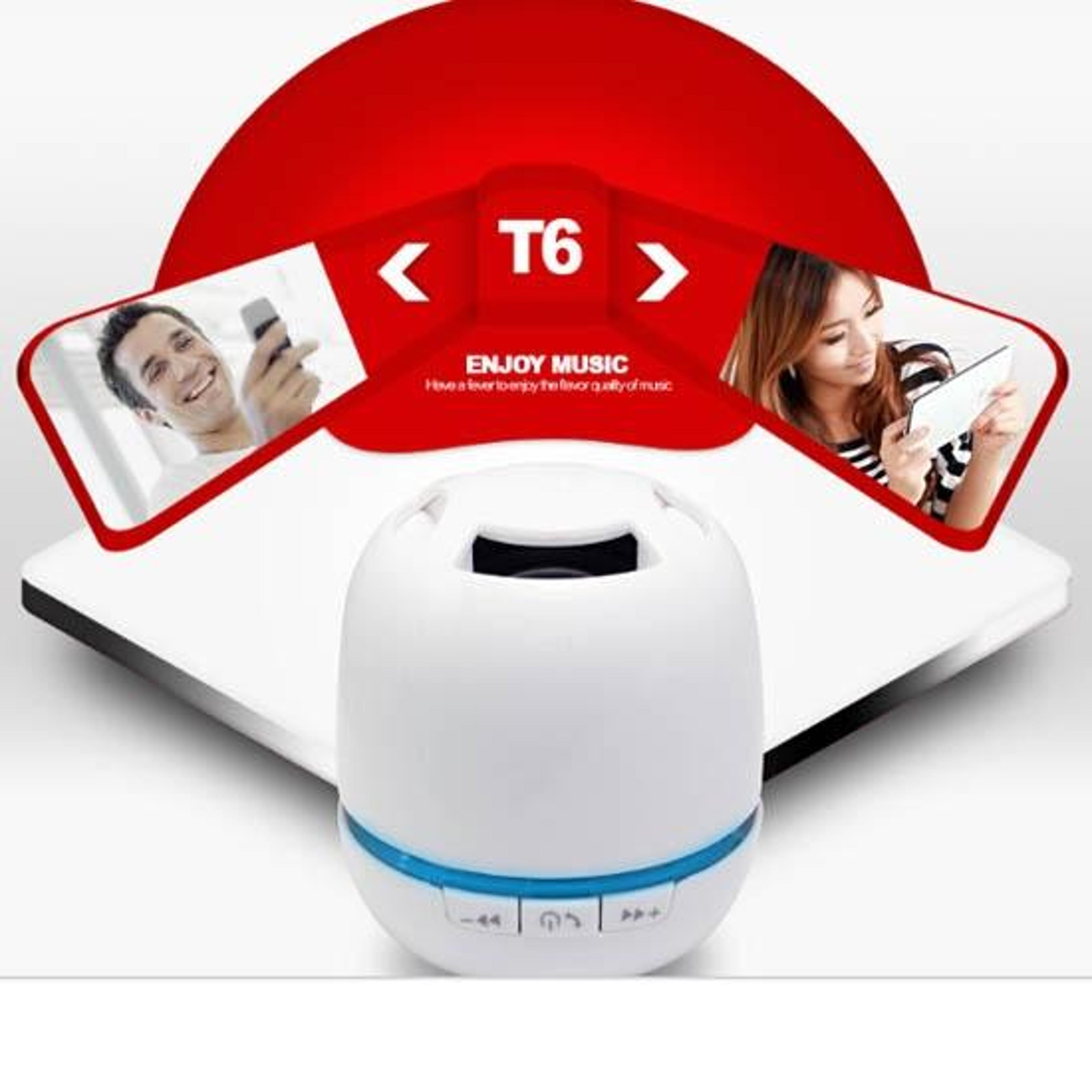 T6 Bluetooth Speaker Portable Mini Wireless Speaker With LED Light TF Card Hands Free Calling 9