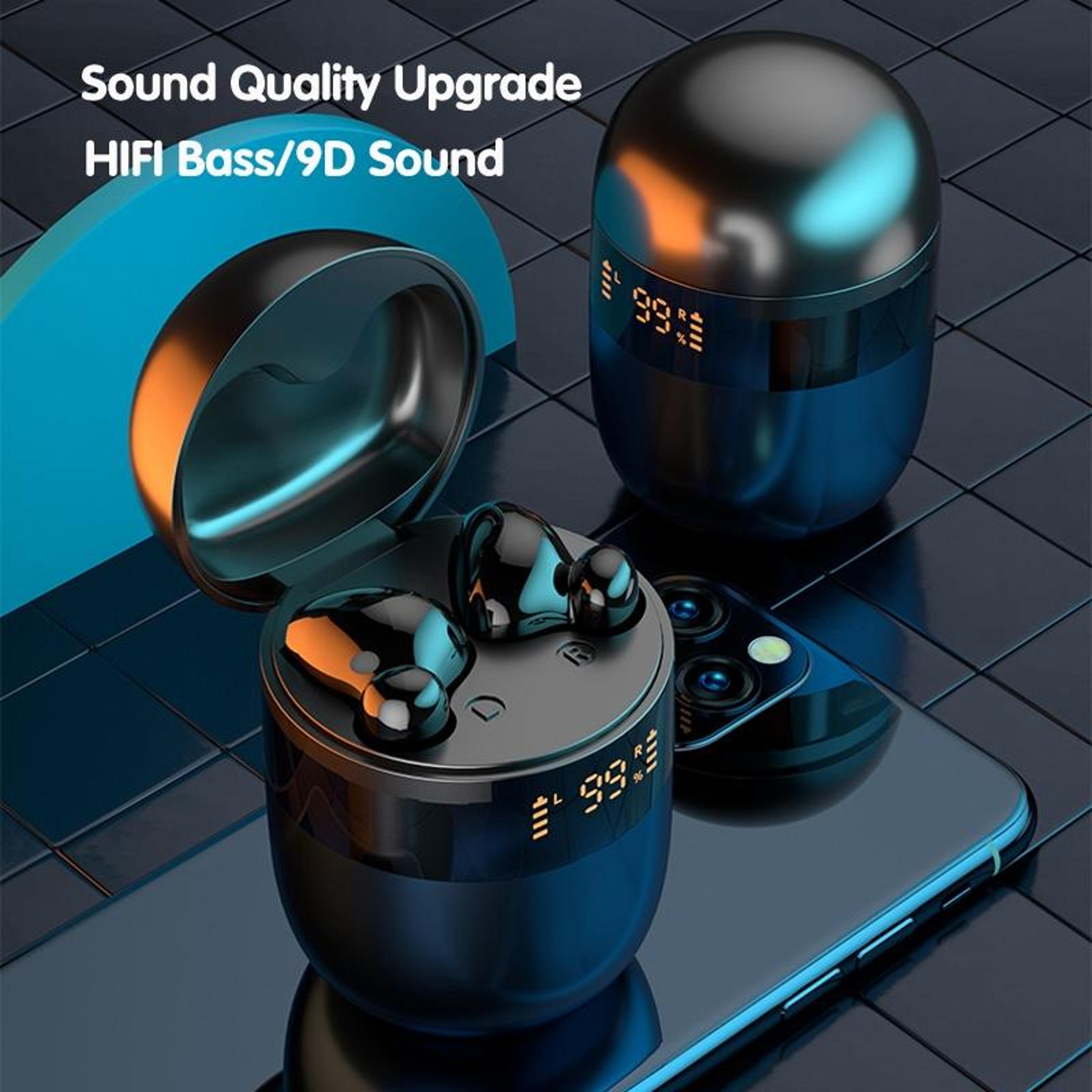 J28 Bluetooth Earbuds TWS Wireless Earbuds With LED Display HiFi Stereo Sports Earphones 5