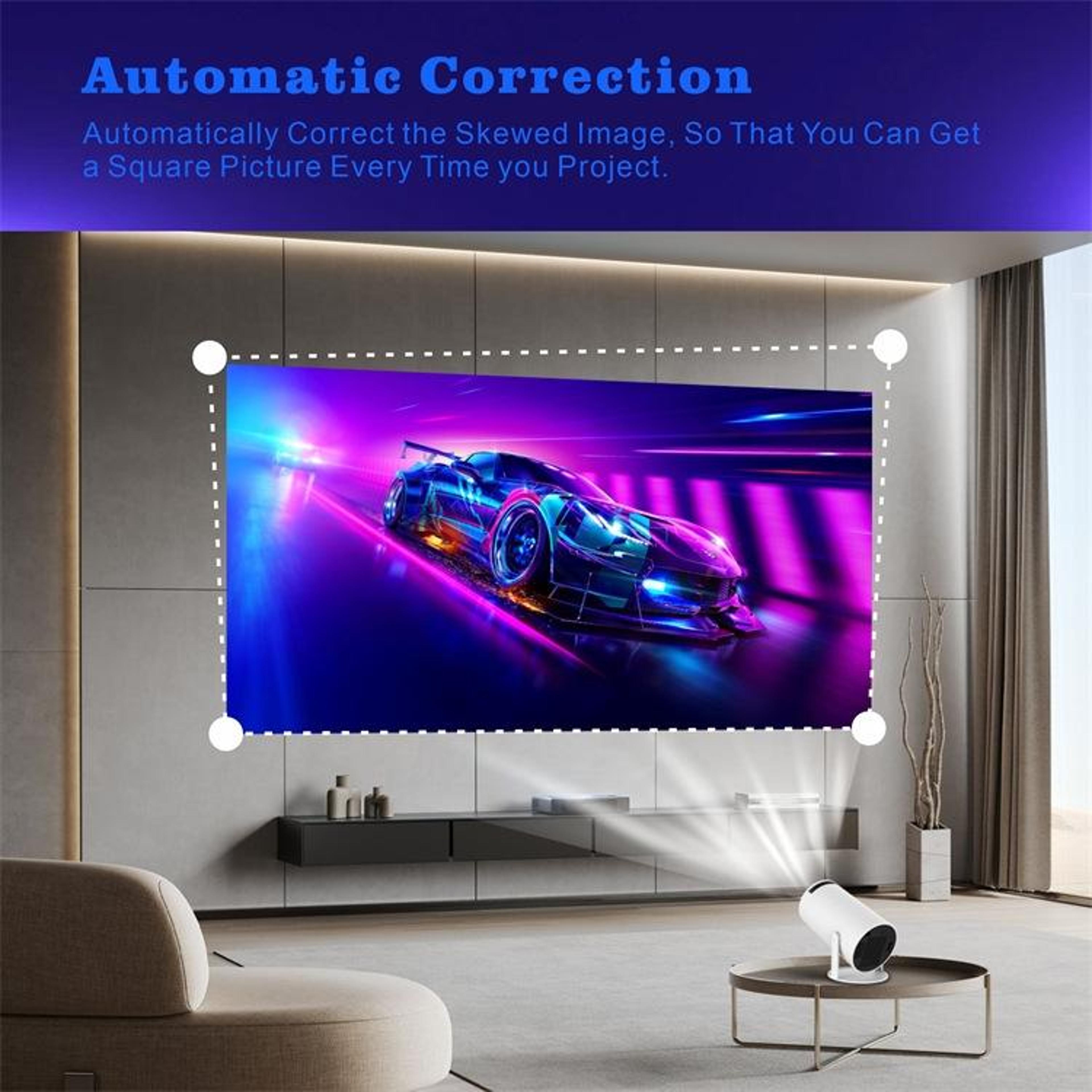 HY300 Smart Projector With Android 11 WiFi 6  4K Support Portable Mini Projector For Home Theater 2