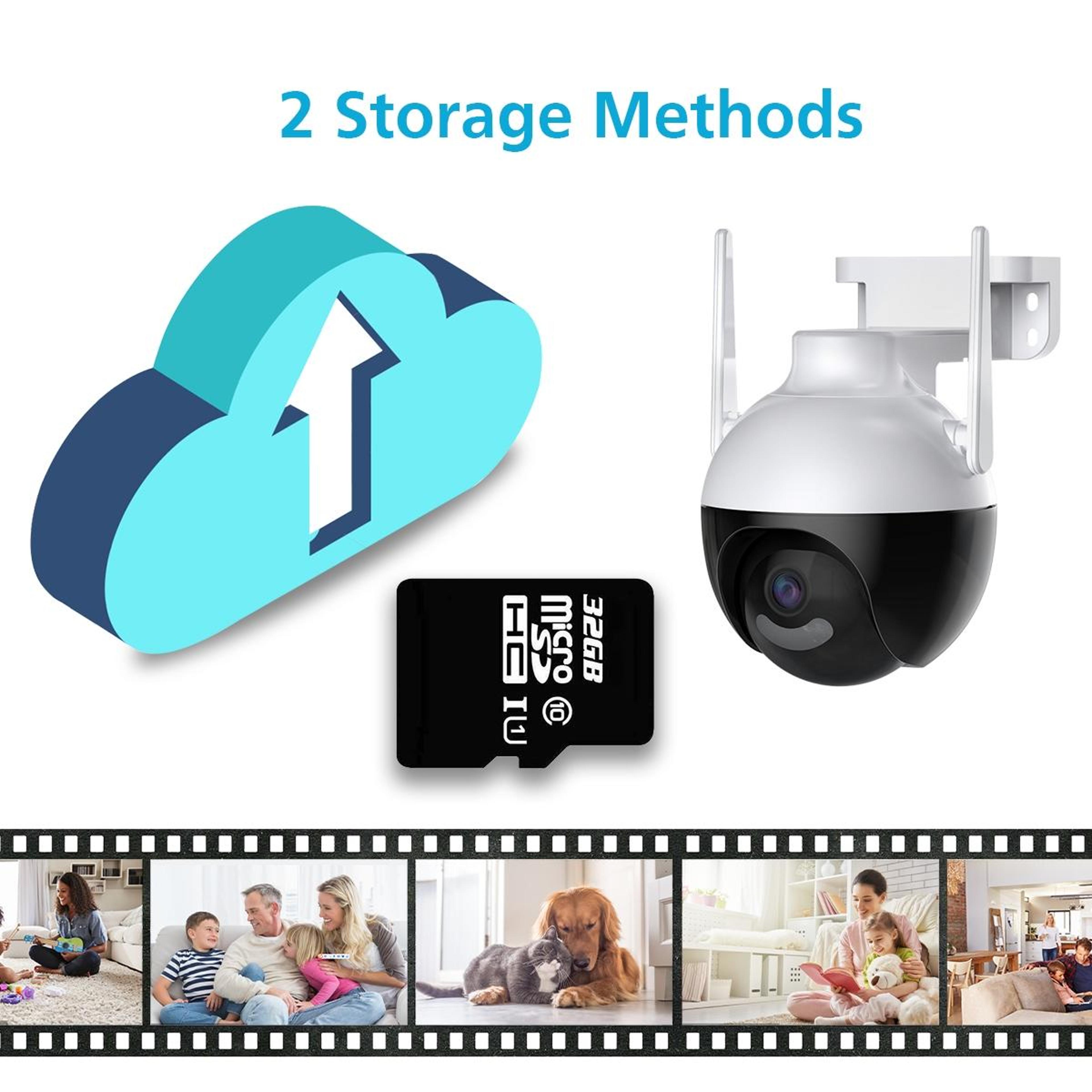 A18 8MP Surveillance Camera Wireless WiFi Security Camera With AI Motion Detection Two Way Audio 7