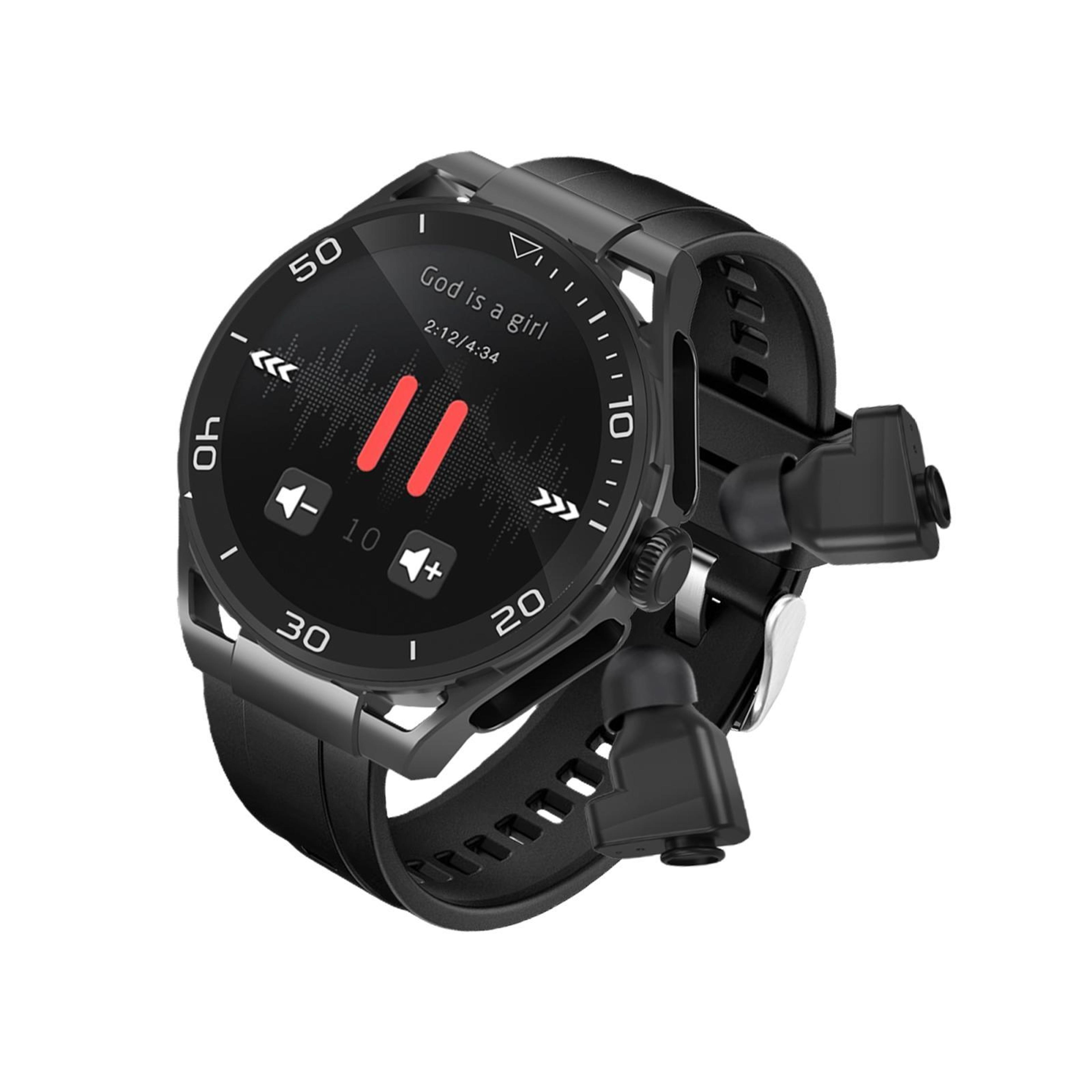 Q11 Bluetooth Smartwatch With Built In Earbuds Bluetooth Calling Fitness Tracker 32GB Storage 8