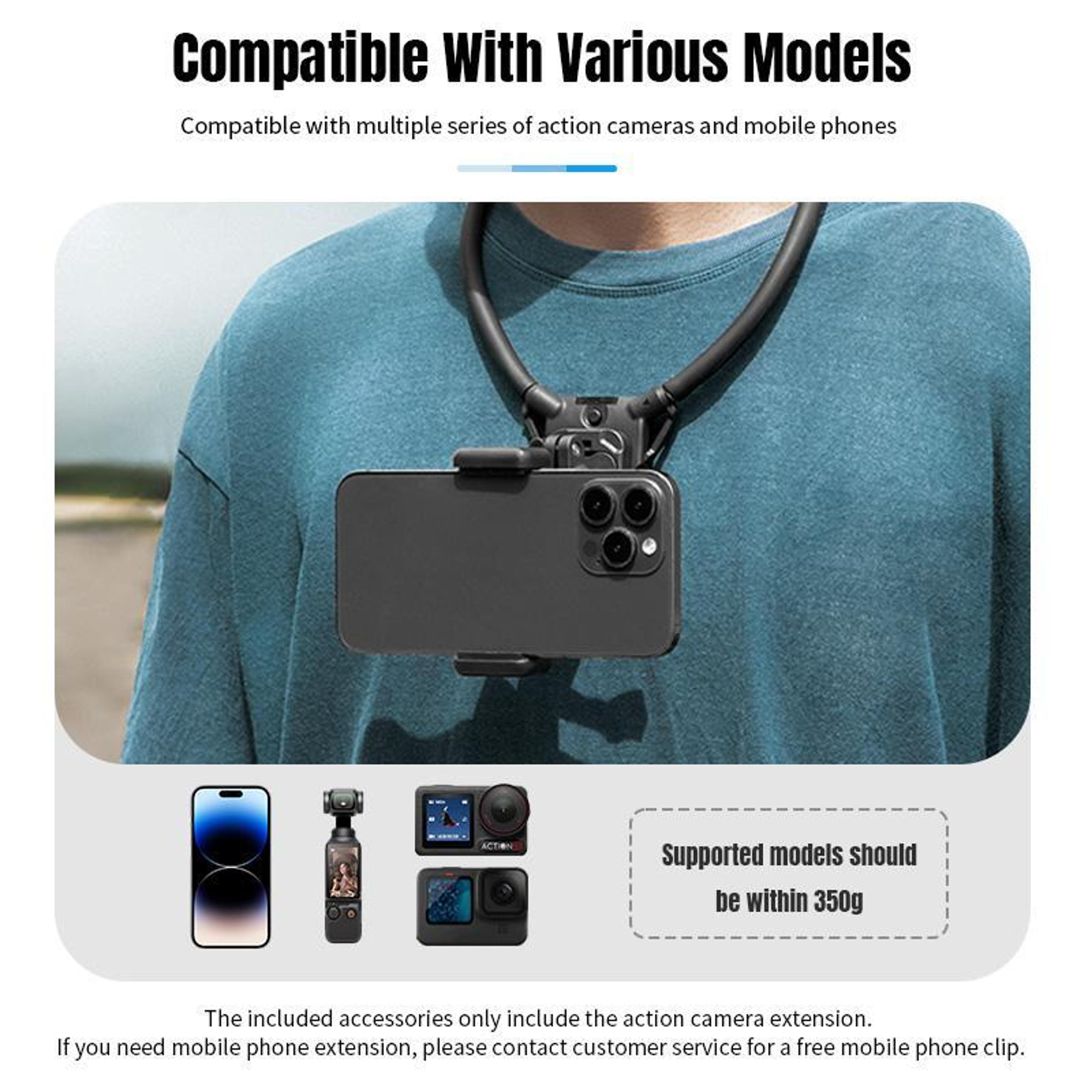 STARTRC V3 POV Camera Mount Neck Mount For Action Camera With GoPro Chest Strap Magnetic Quick Rele 5