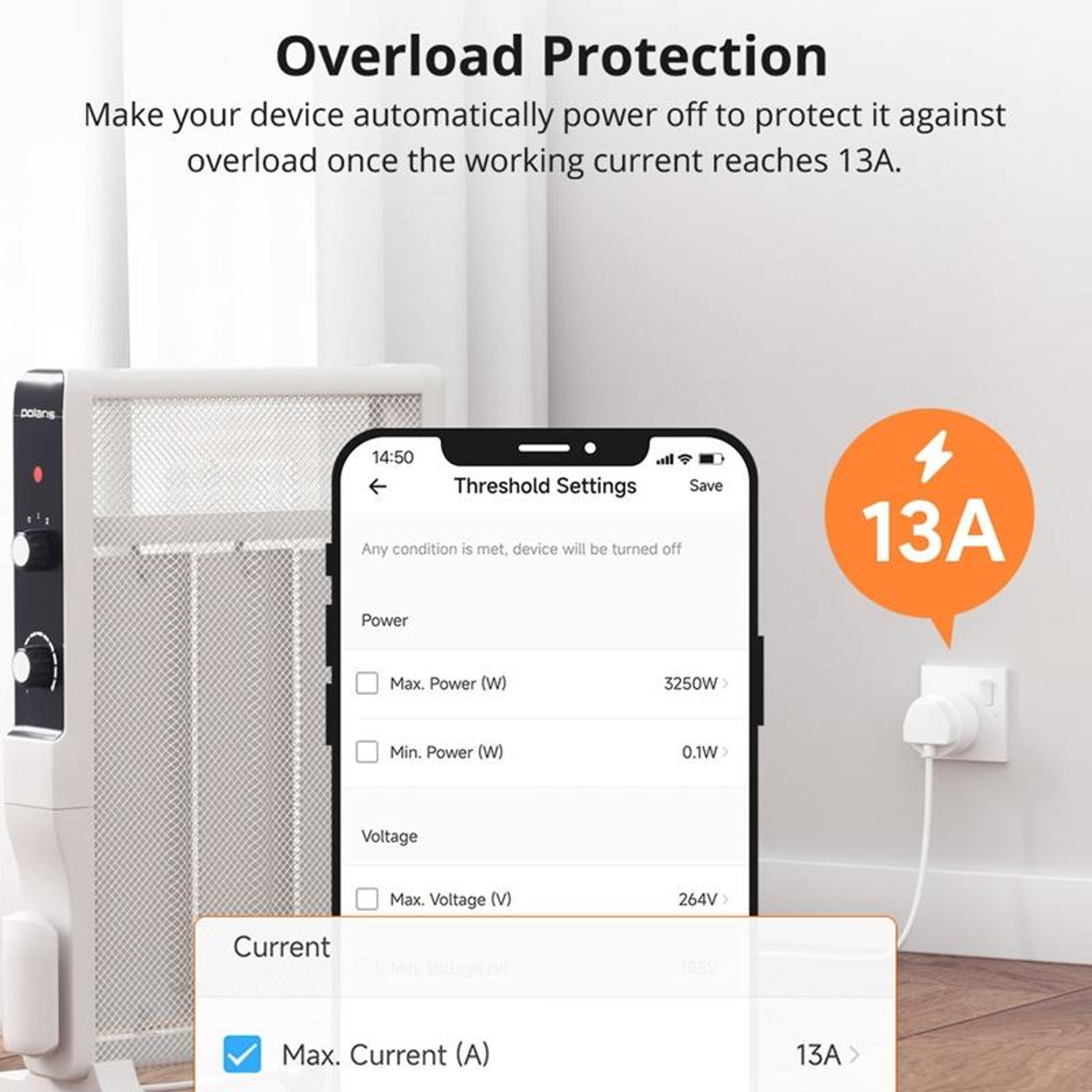 SONOFF S60TPG Smart WiFi Socket With Voice Control Energy Monitoring And Timer 4