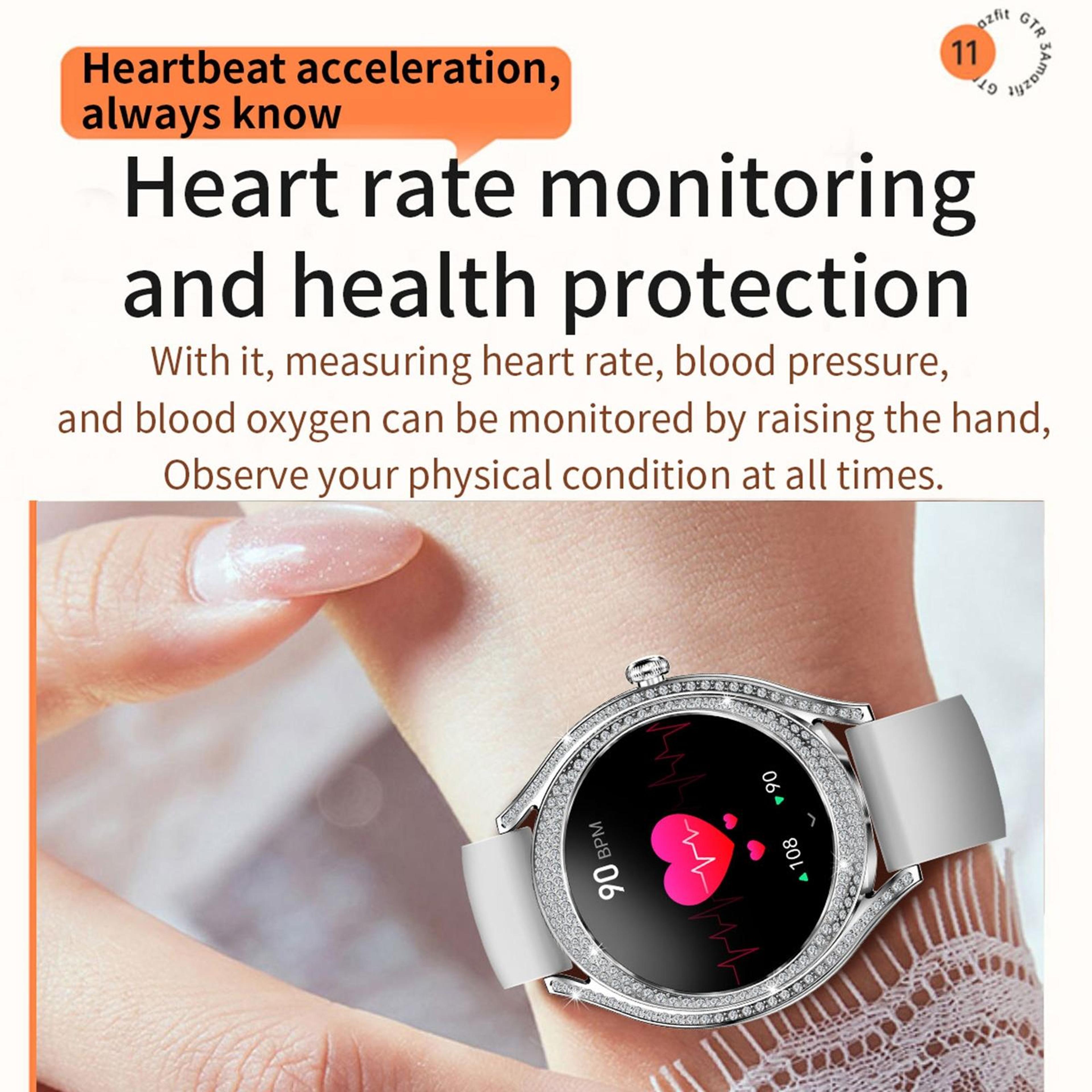 V66 Smart Watch With Bluetooth Calling Fitness Tracker Heart Rate Sleep Monitor Silicone Strap 5