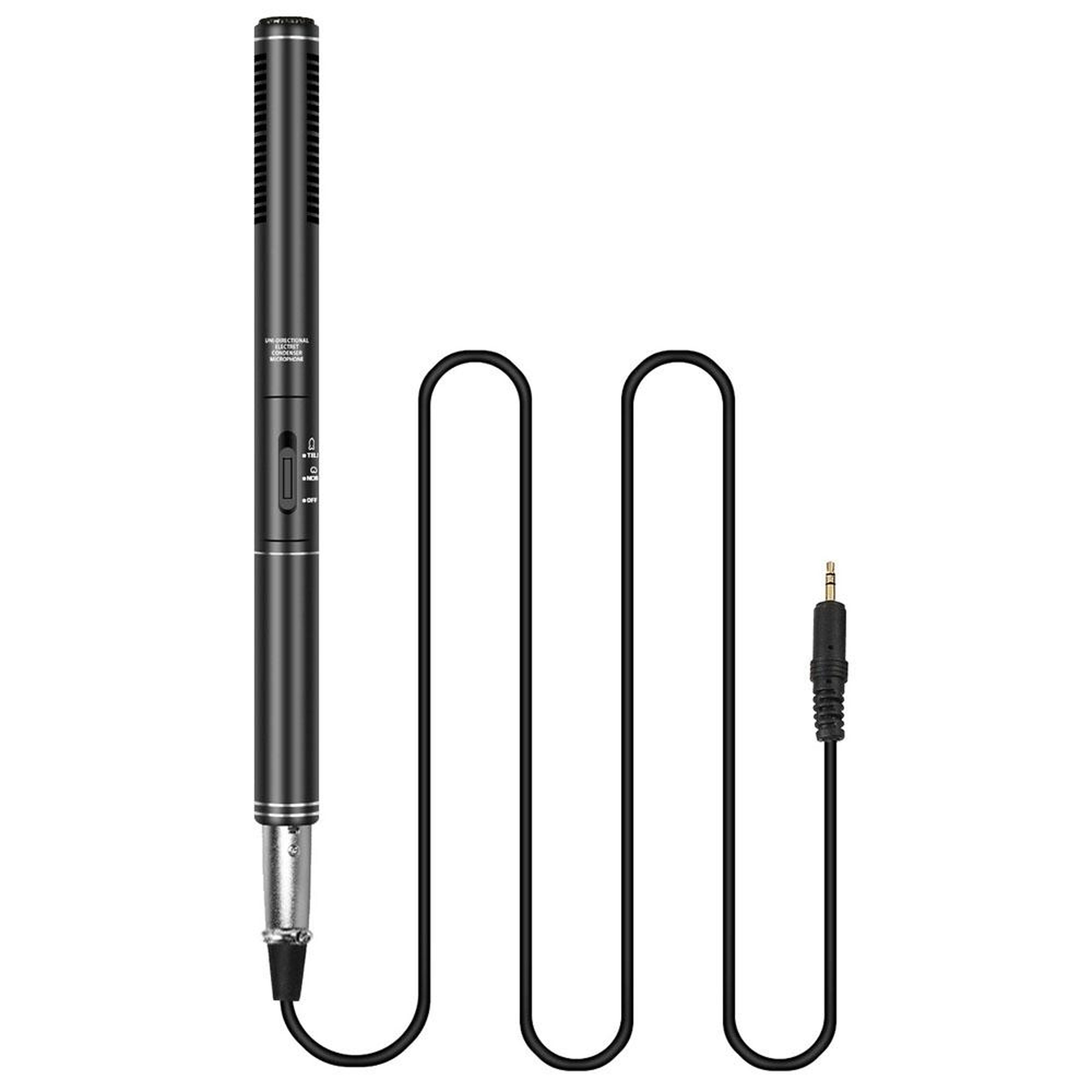 Smart Shotgun Microphone With Noise Reduction For Camera Phone Computer Interview Recording 1