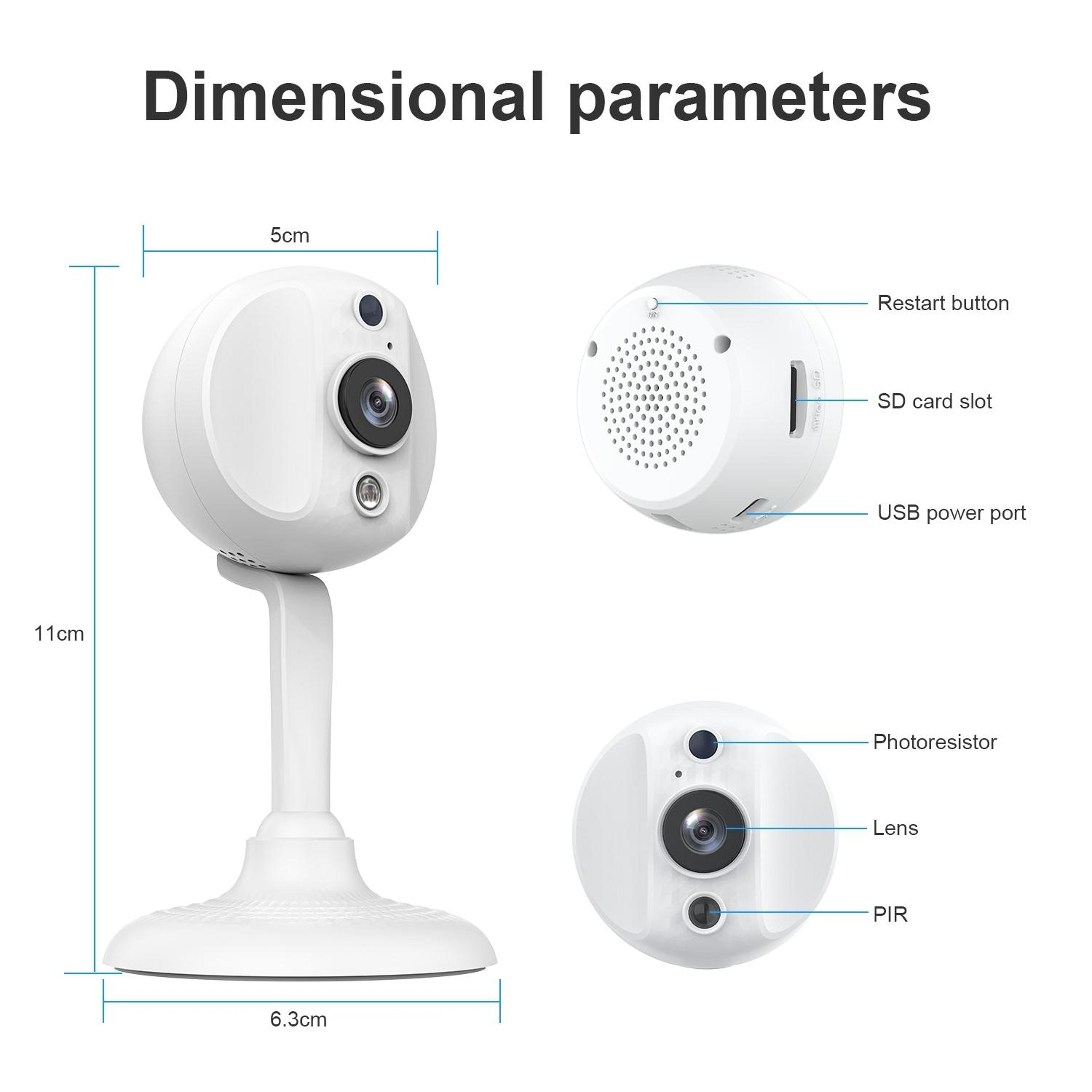 S20 Smart WiFi Security Camera With HD Two Way Audio Night Vision Motion Detection 9