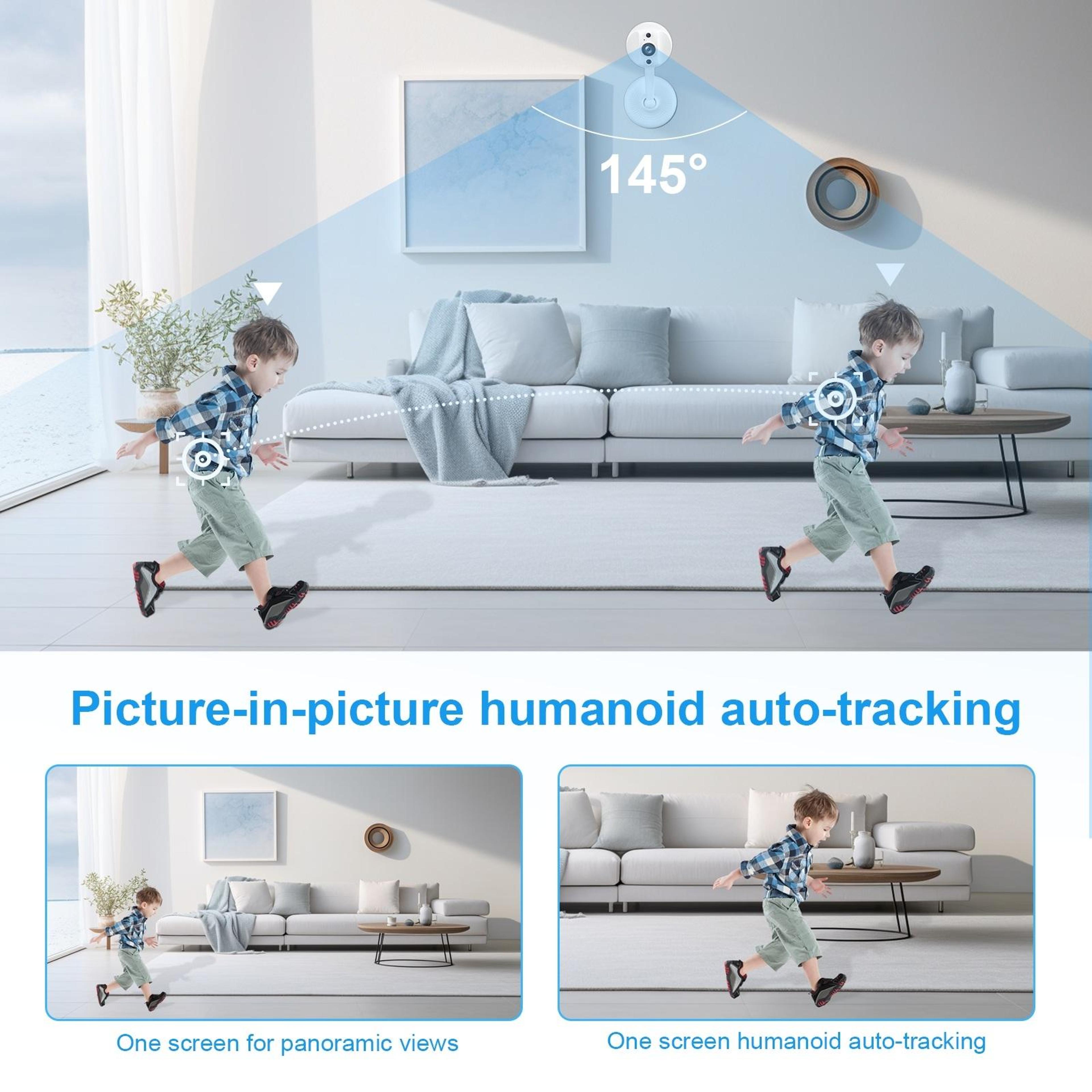 S20 Smart WiFi Security Camera With HD Two Way Audio Night Vision Motion Detection 6