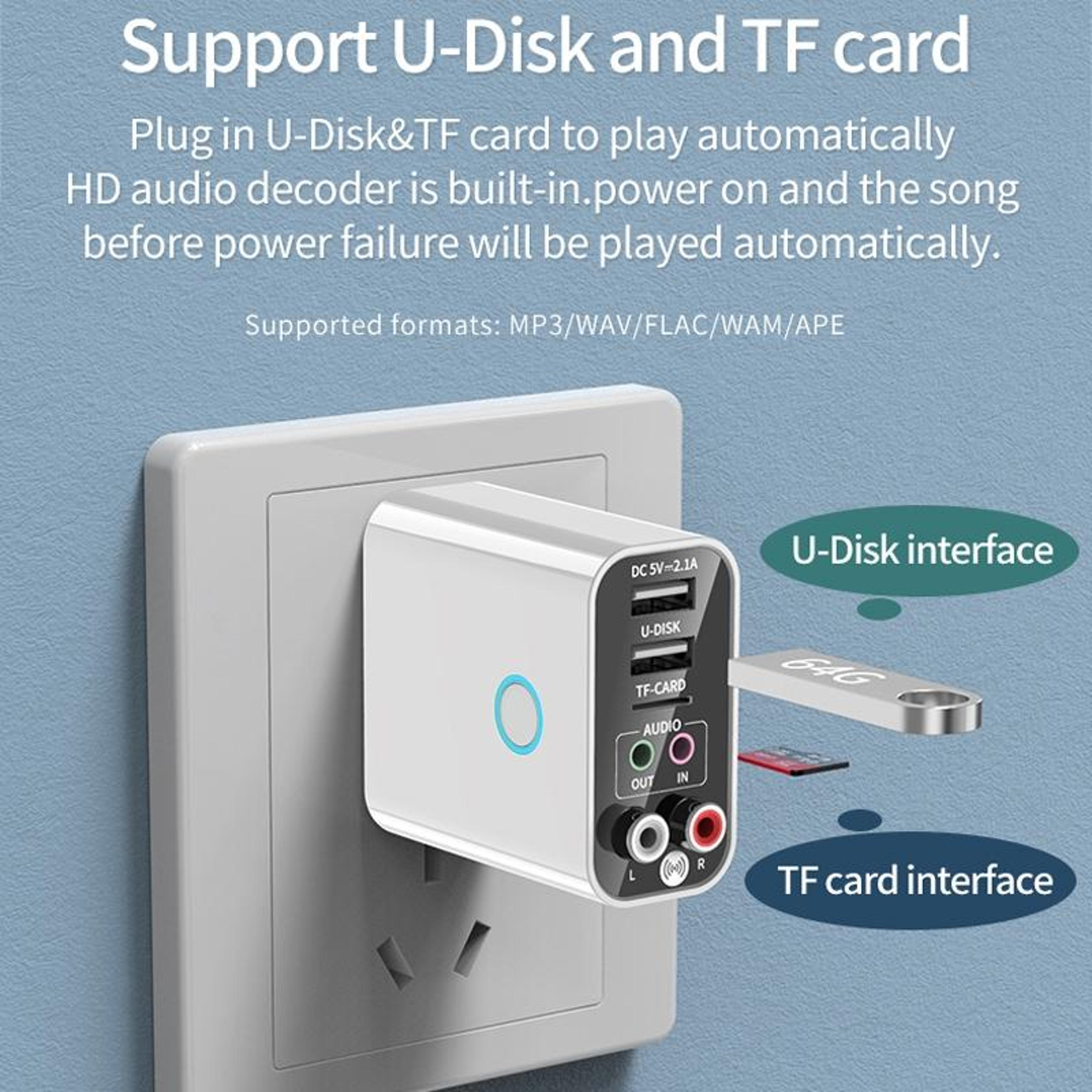 K16 Bluetooth Audio Transmitter Bluetooth 50 Adapter 2 In 1 AUX RCA Receiver With Remote Control 7
