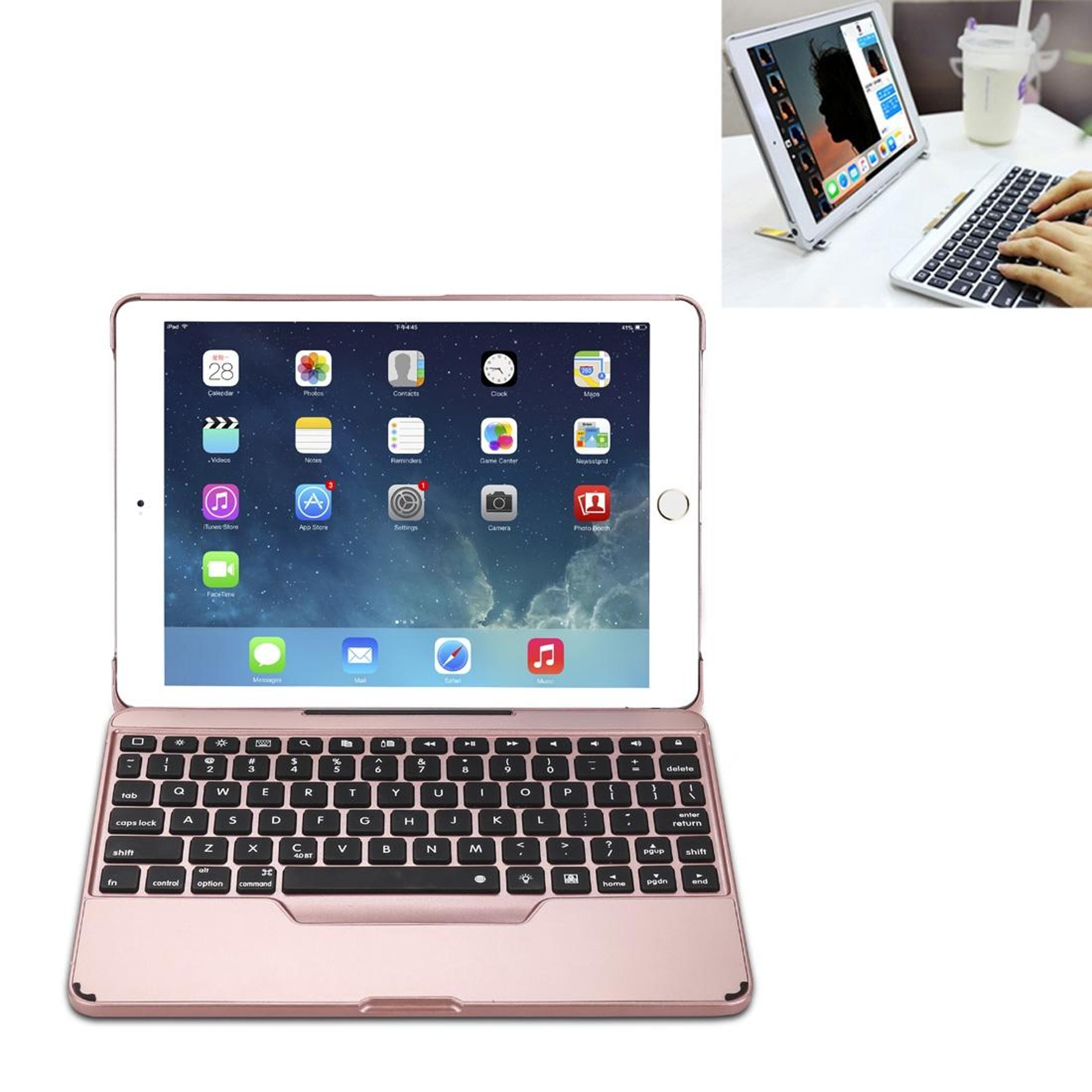 F611 Bluetooth Keyboard Case With Backlit Keyboard For IPad Air Pro 97 Detachable Wireless Protecti 0