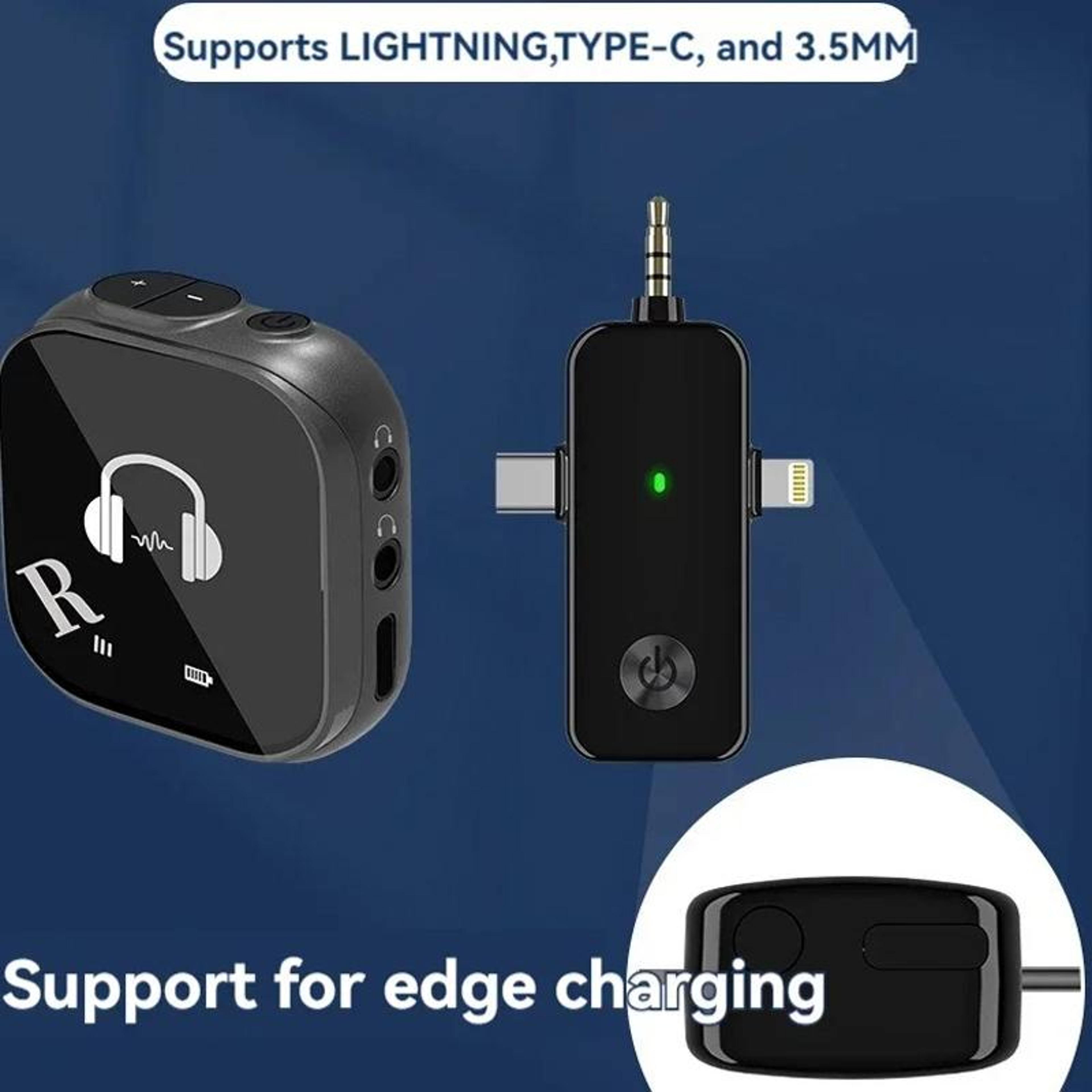 58G Wireless InEar Monitor System Low Latency Audio Transmitter Receiver With Dual Headphone Monito 5