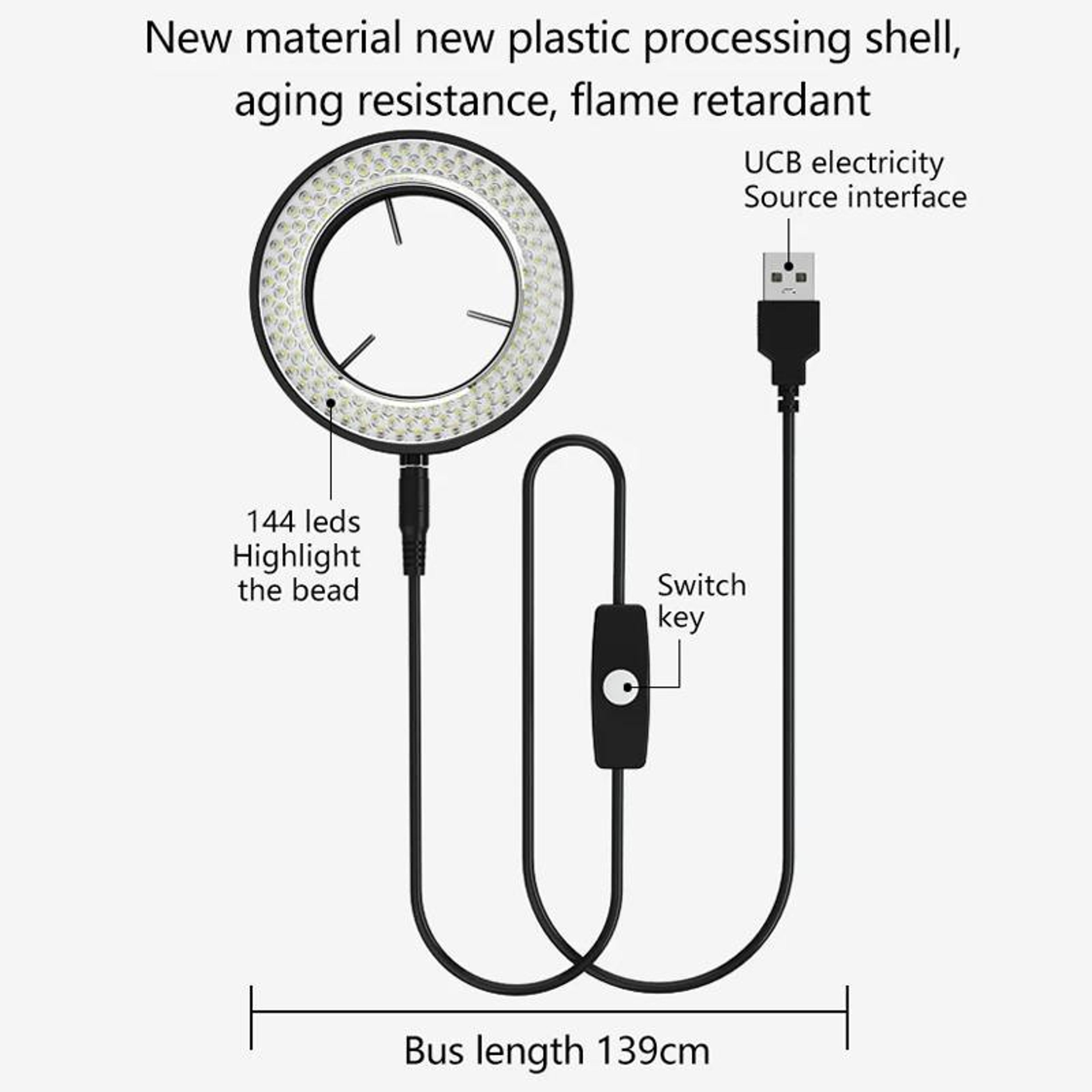 MaAnt MY037 Microscope Ring Light With 144 LED Repair Light For Phone Repair Microscope 1