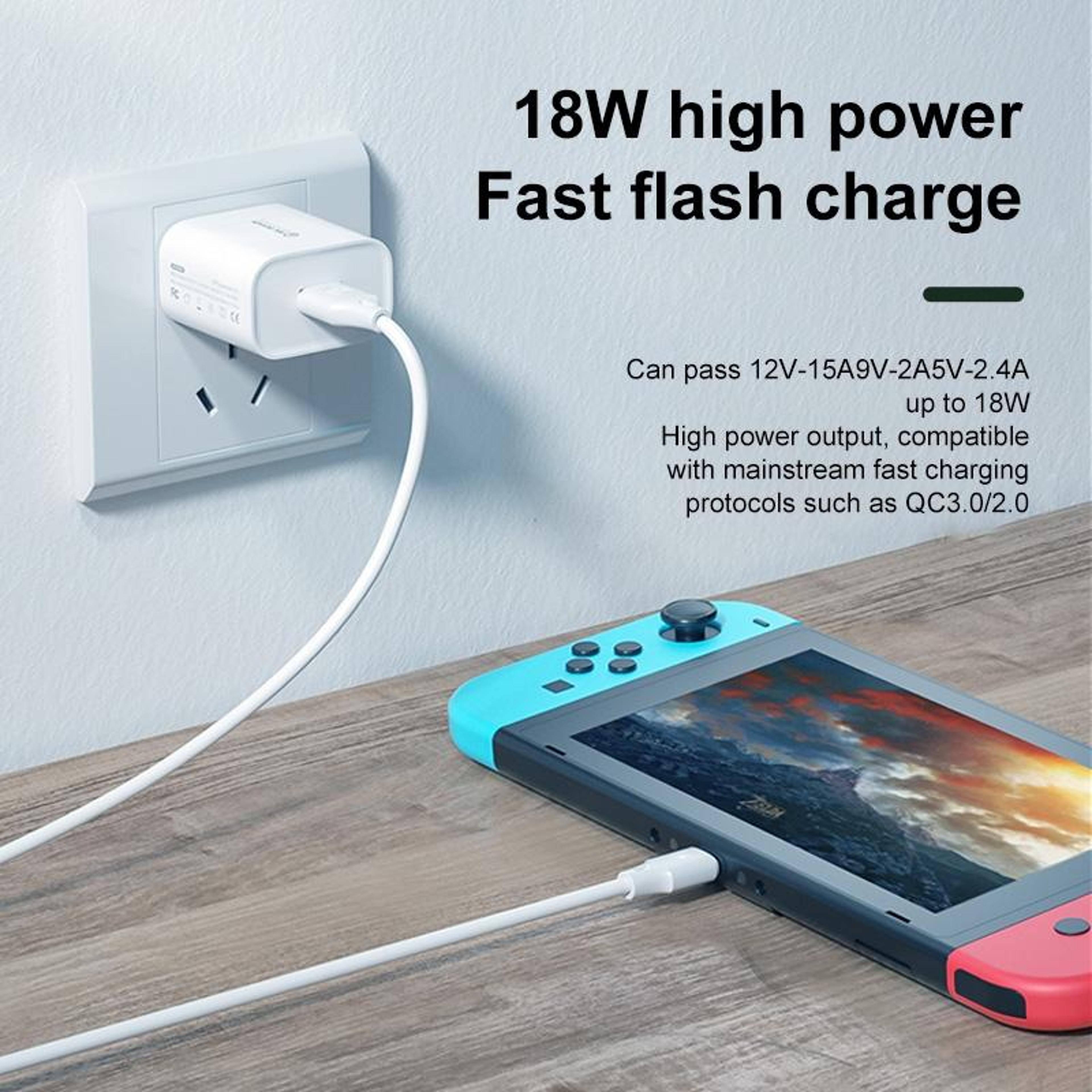 WK WPU57 QC 30 Fast Charger 24W USB Wall Charger With Micro USB Cable US Plug 7