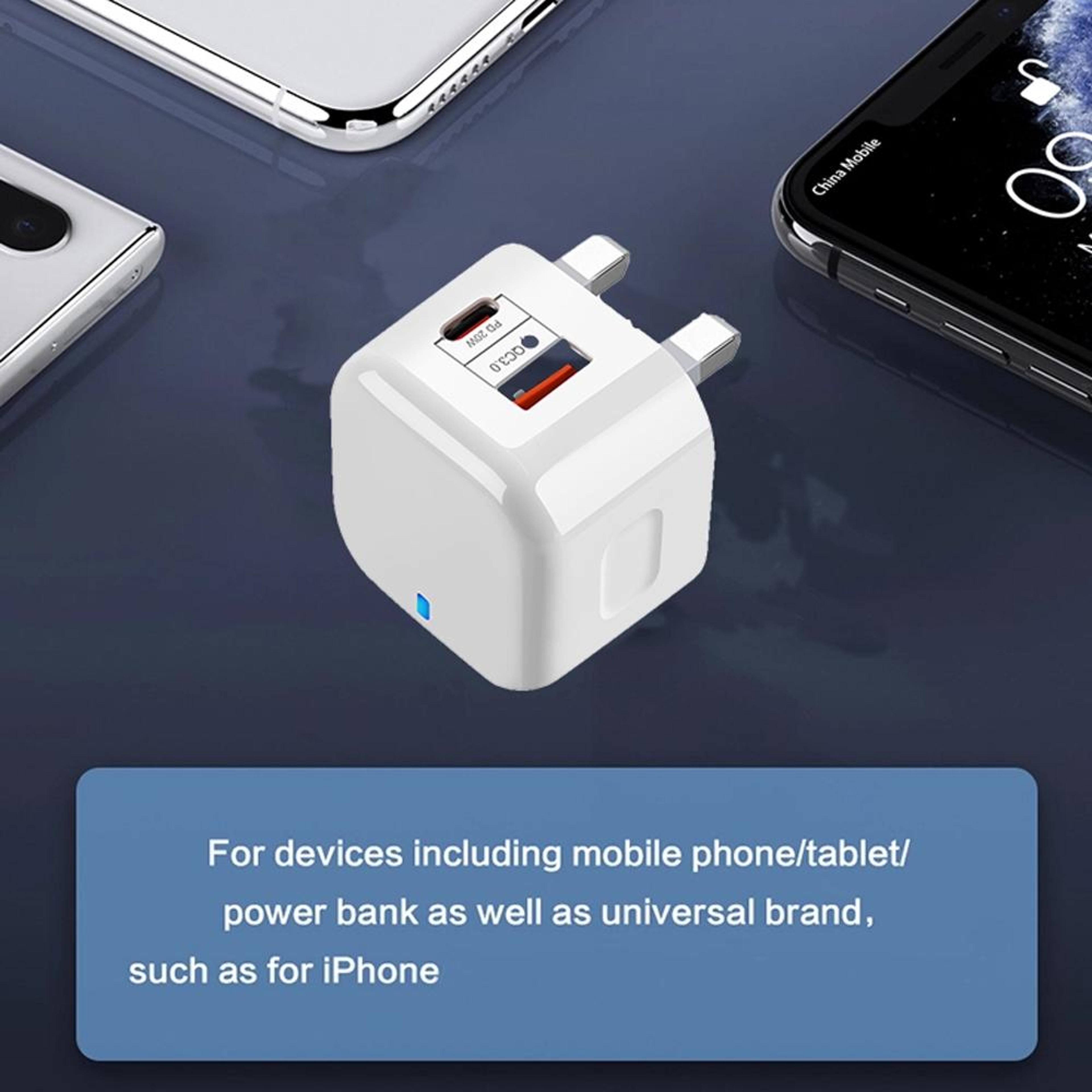 YSY 20W Fast Charger PD30 QC30 USB C Travel Charger With 1M Type C Cable US Plug 6