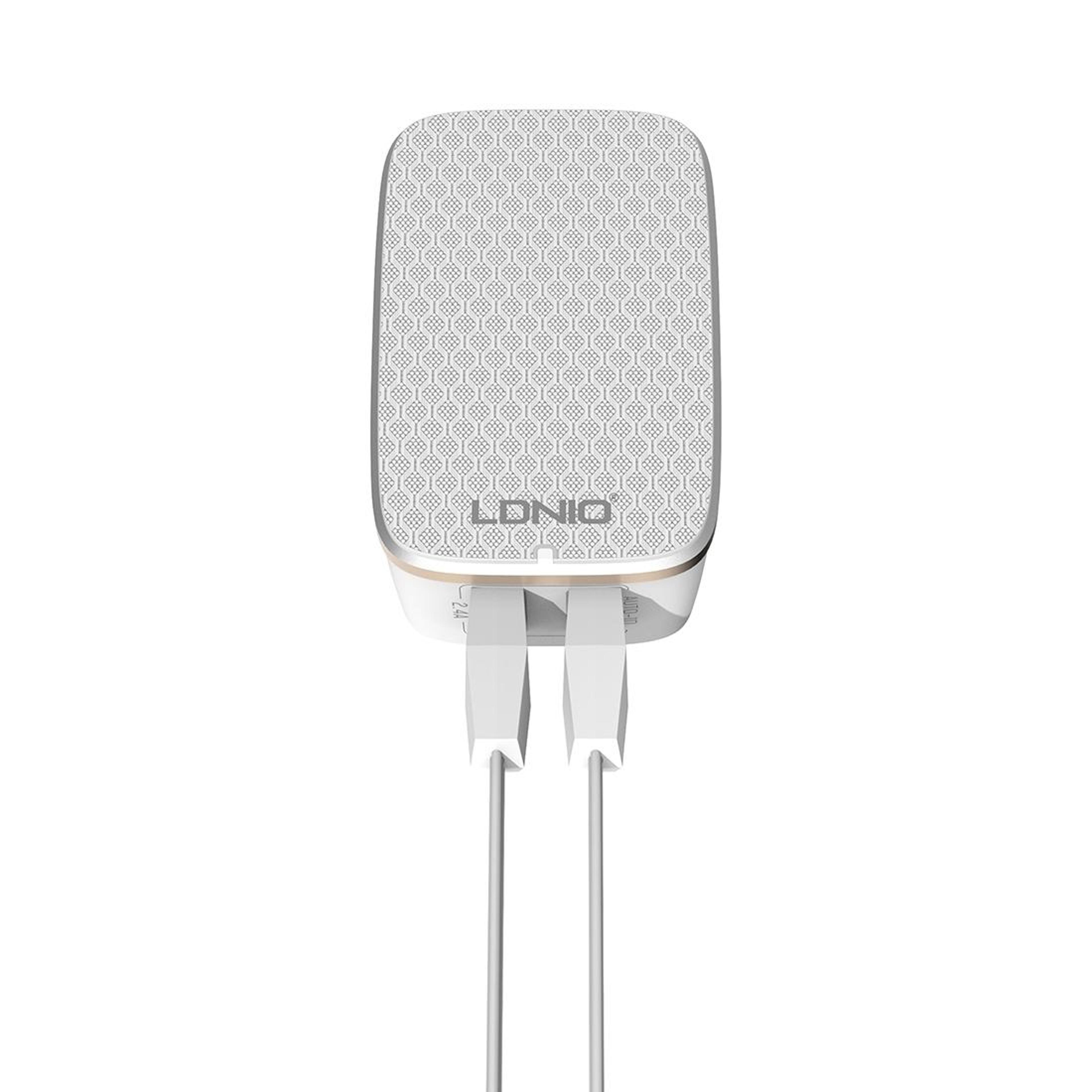 LDNIO A2204 Dual USB Charger 12W Travel Wall Charger With Micro USB Cable 4