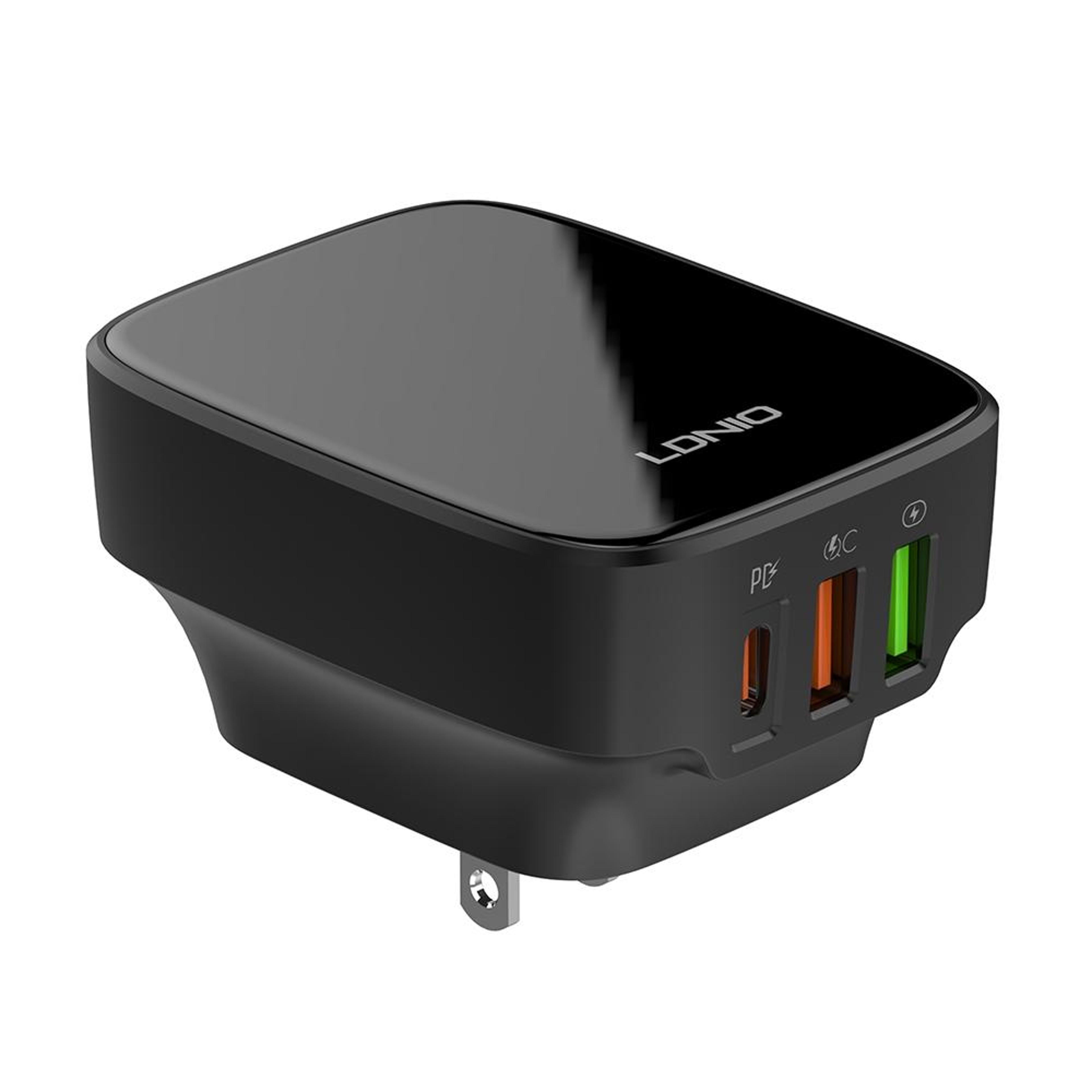 LDNIO Q334 32W USB C Fast Charger Dual USB Wall Charger With Type C Cable US Plug 19