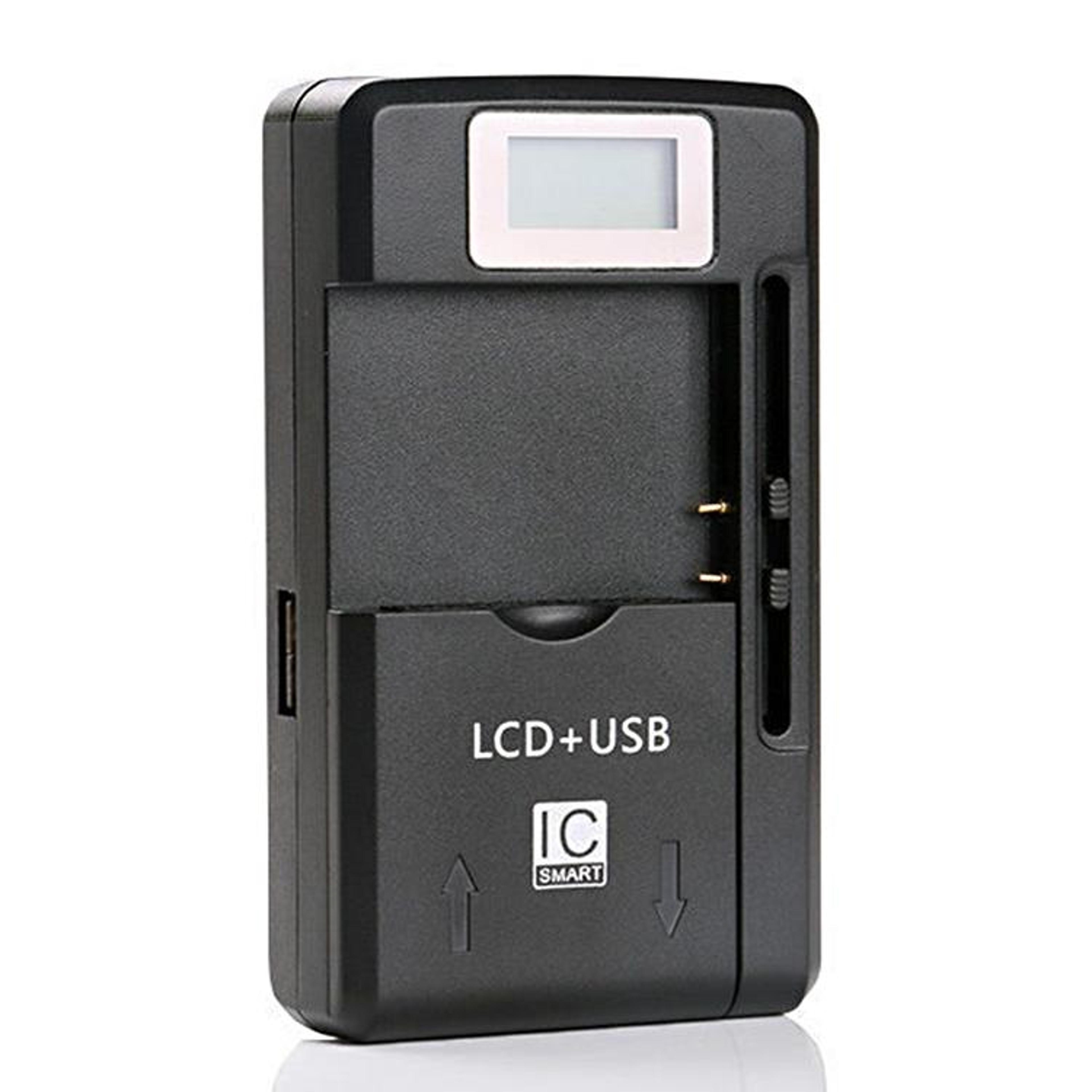 Universal Battery Charger With LCD Display  USB Output For Cell Phone Batteries US Plug 6