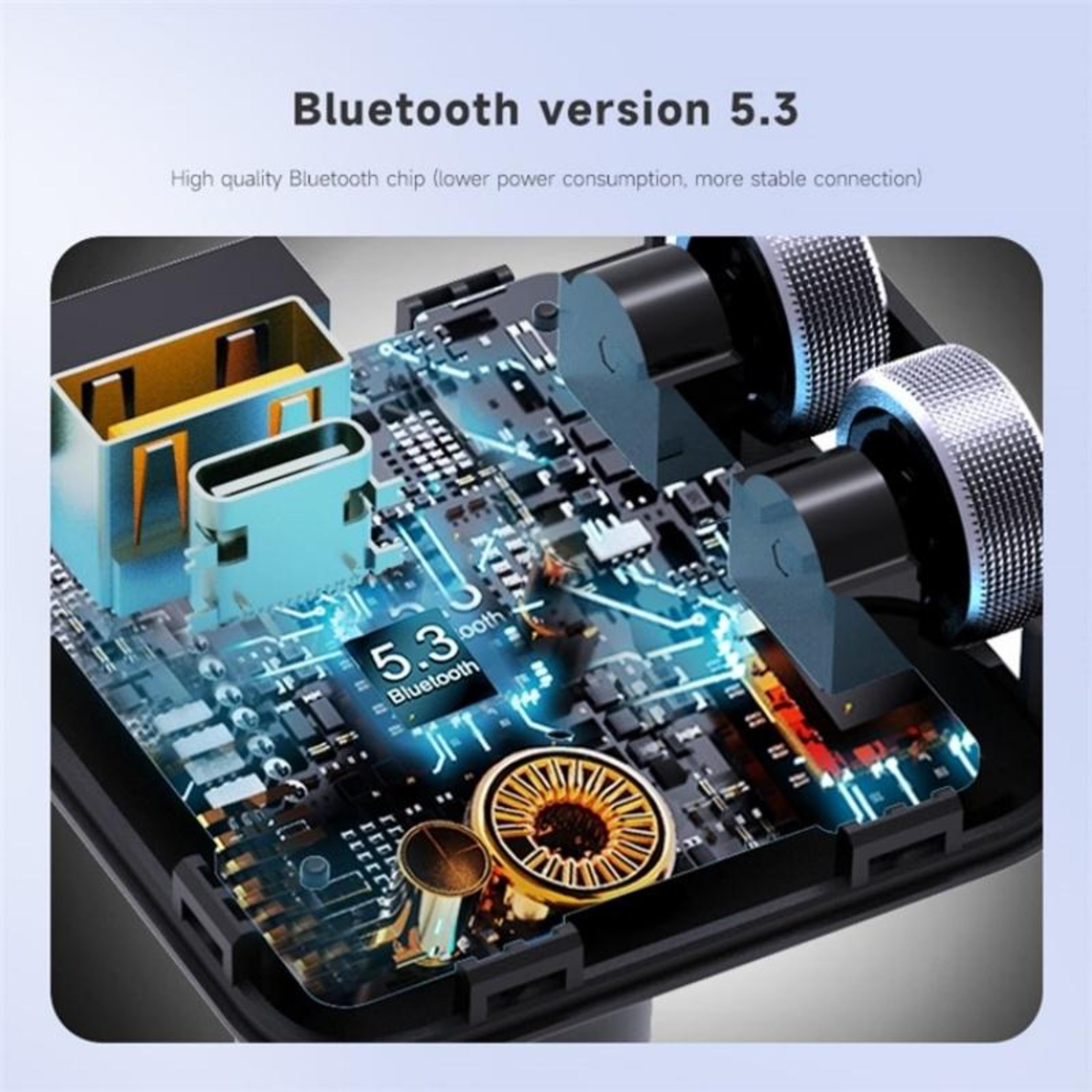 MT04 Bluetooth FM Transmitter With PD45W USB C Car Charger HiFi Car Bluetooth Adapter And Hands Fre 1