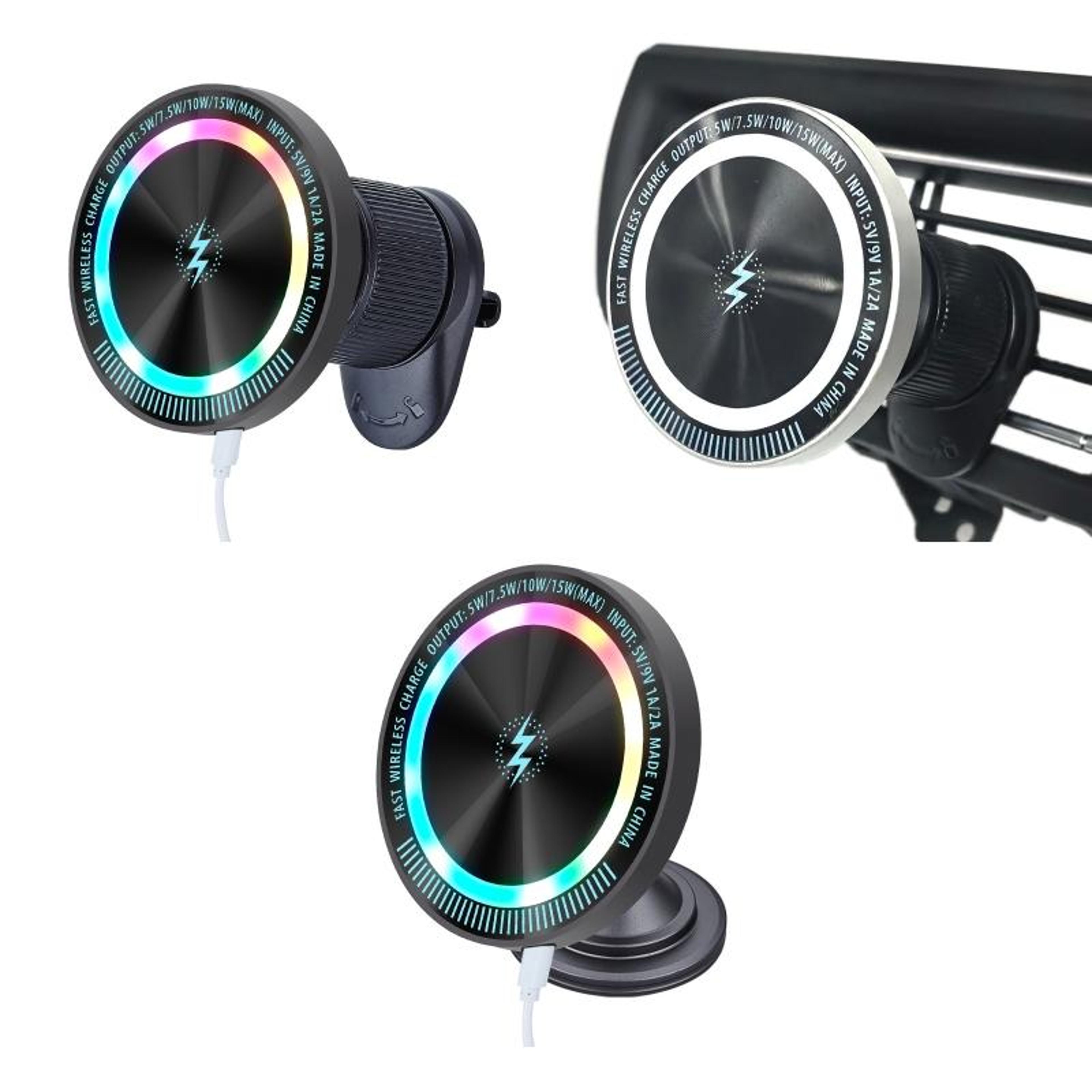 MagSafe Car Charger 15W Magnetic Wireless Charging Mount With 360 Degree Phone Holder For Air Vent 1