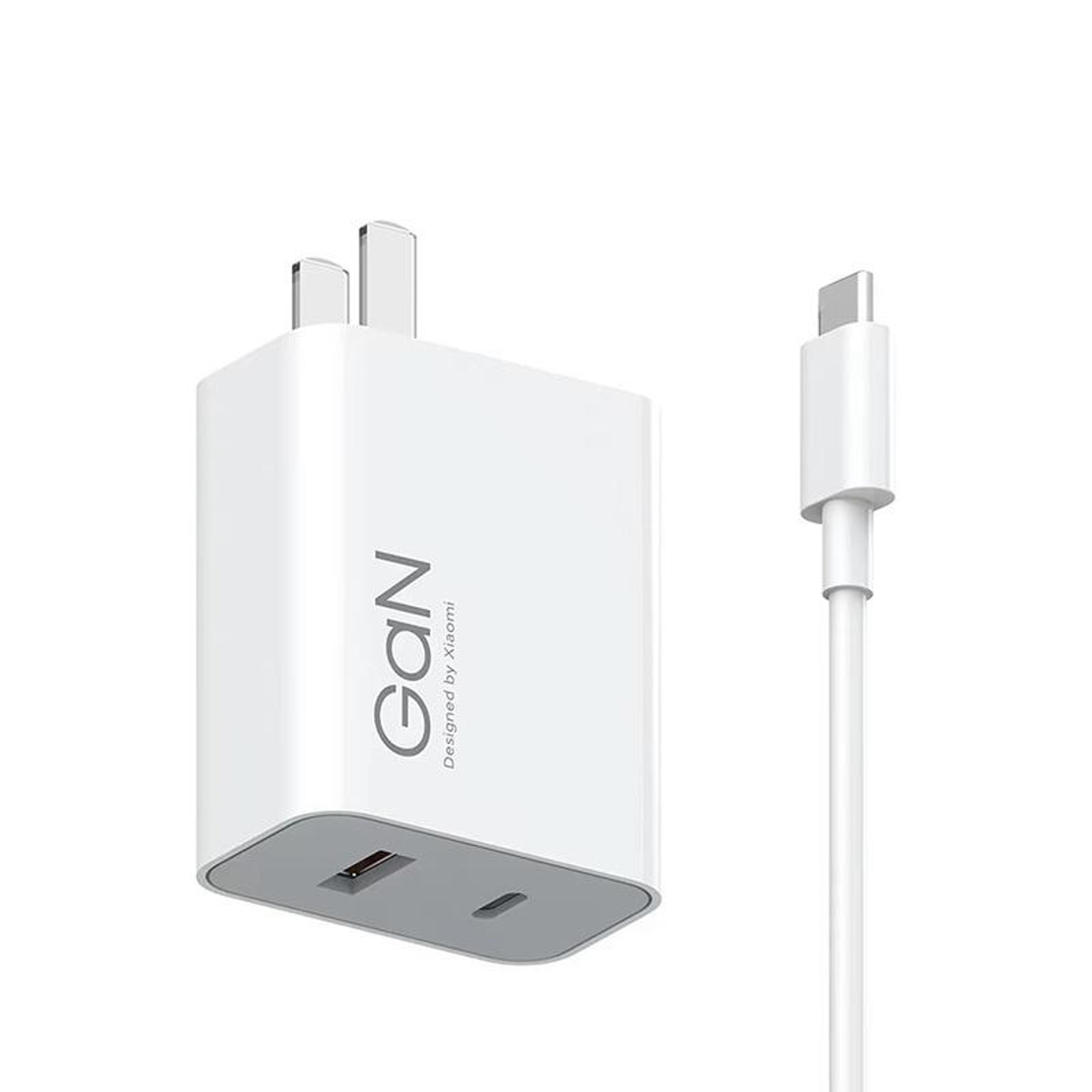 Original Xiaomi 67W GaN Charger Dual Port Fast Charger USB C PD Wall Adapter US Plug White 3