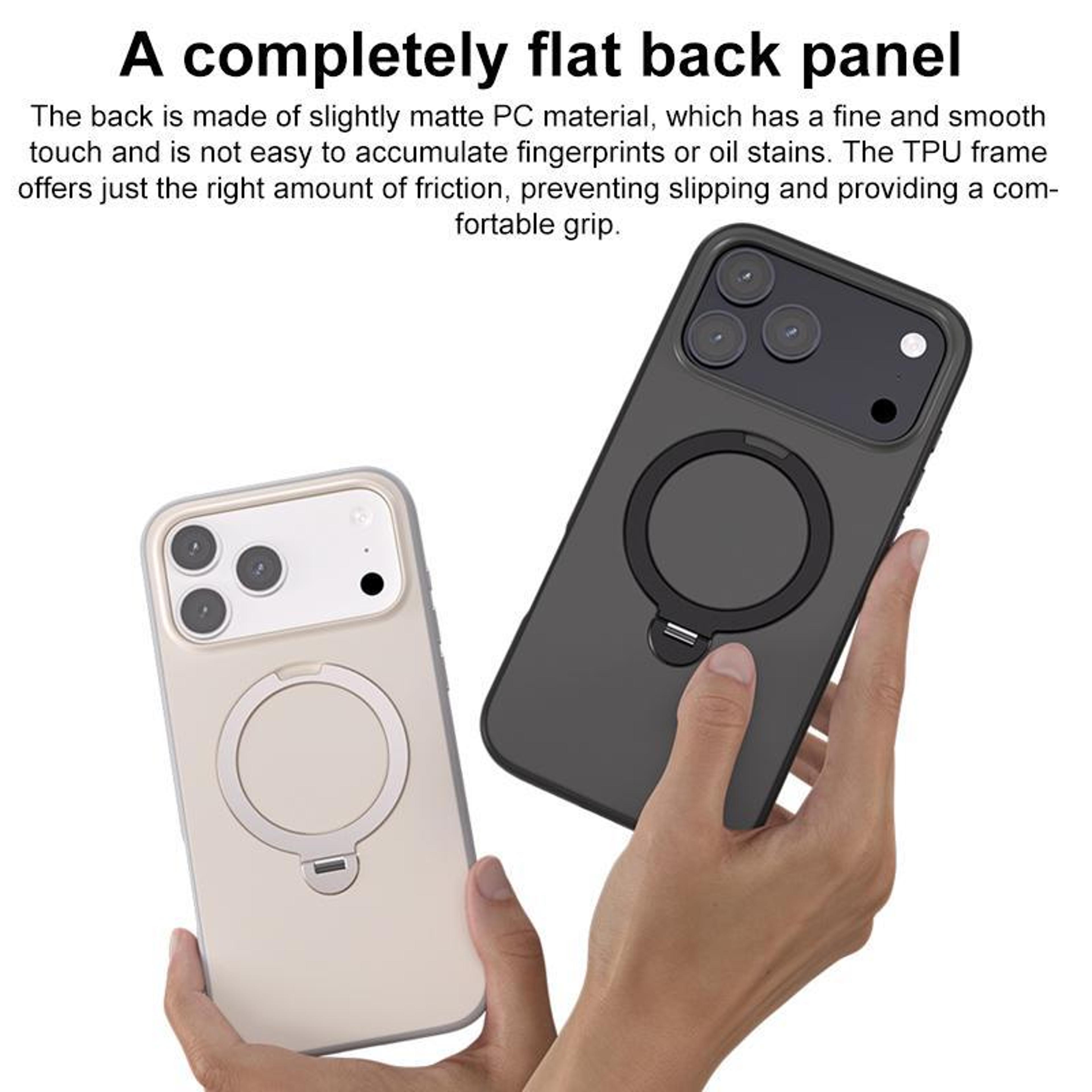 MagSafe IPhone 17 Pro Max Case With Rotating Ring Holder Shockproof Protective Cover 2