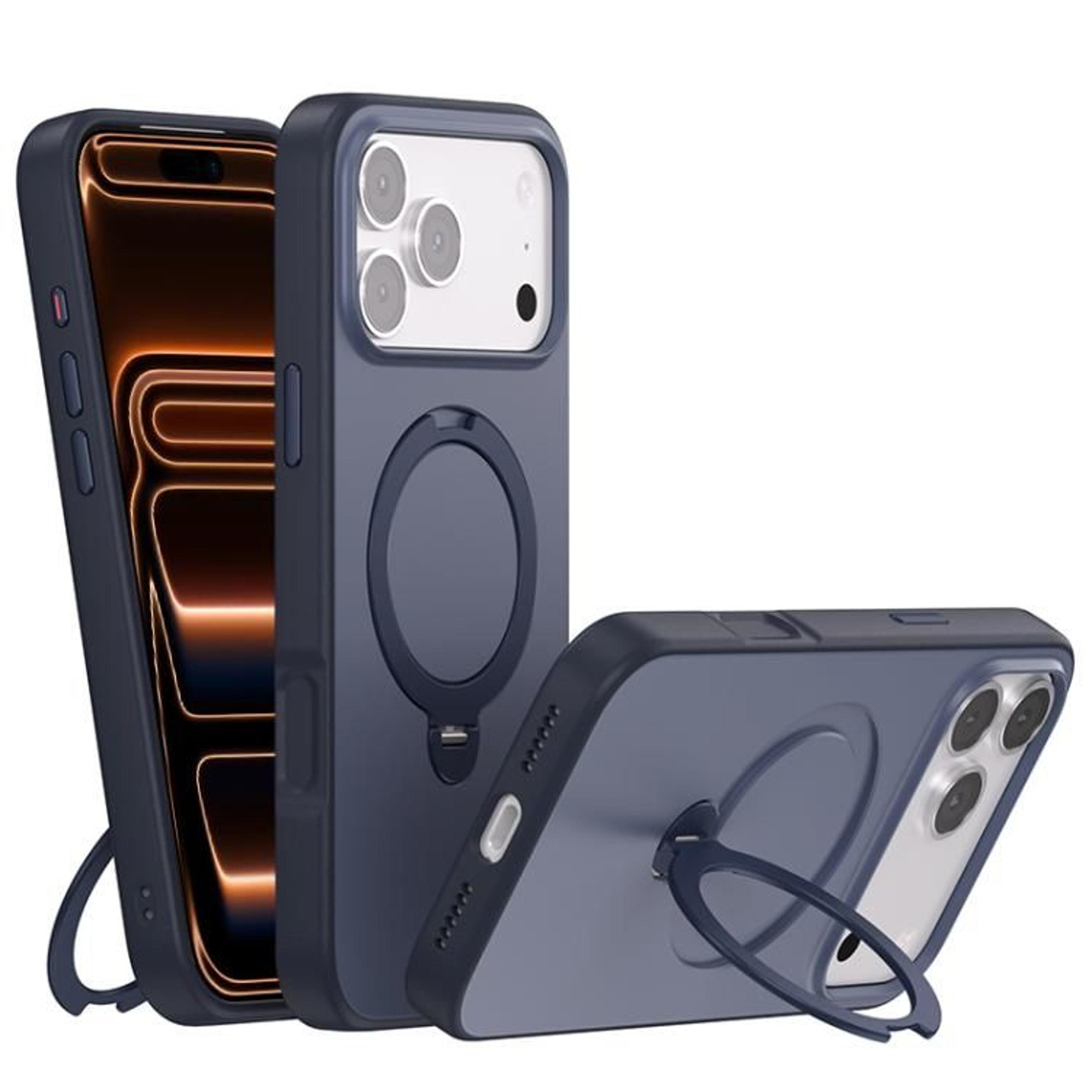 MagSafe IPhone 17 Pro Max Case With Rotating Ring Holder Shockproof Protective Cover 11