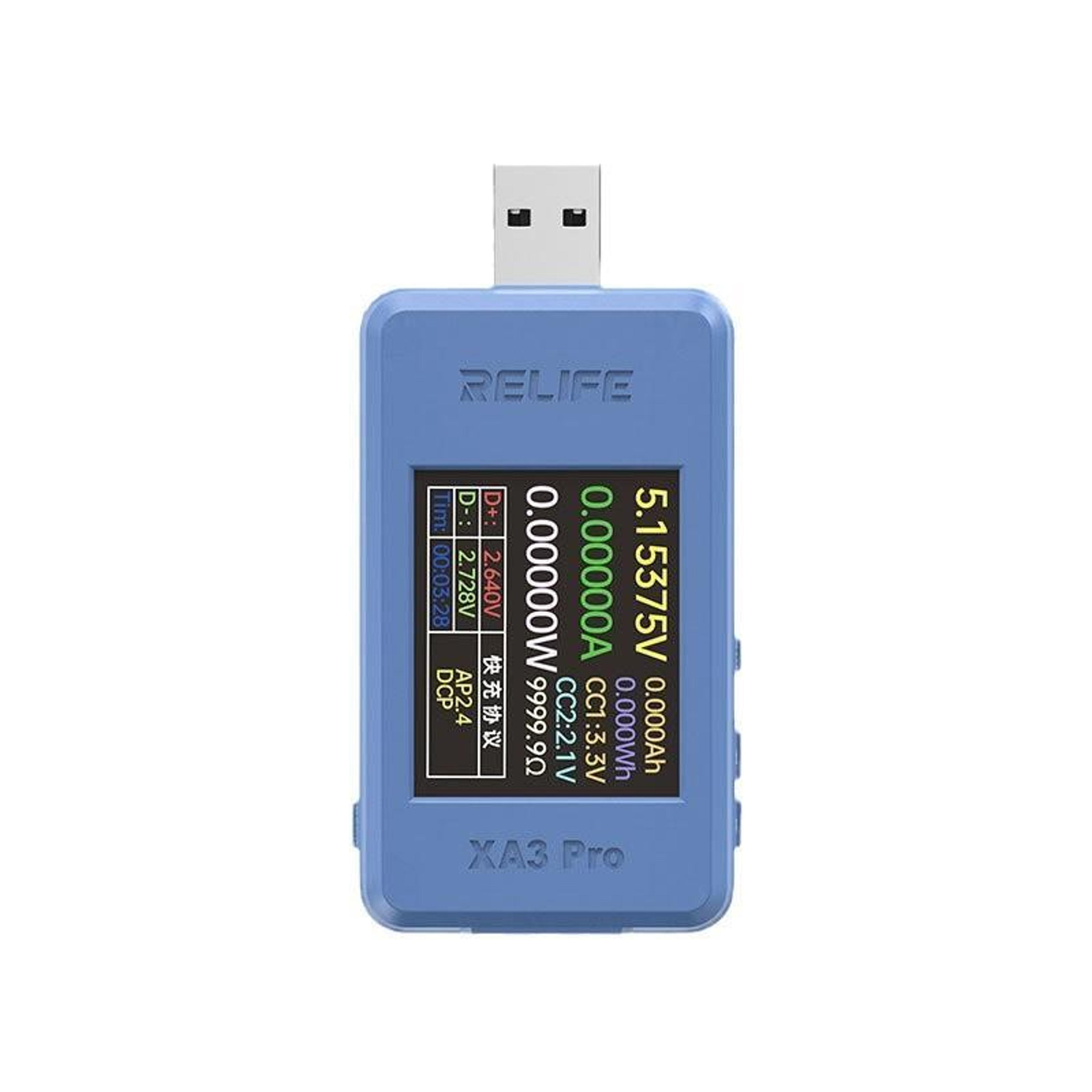 RELIFE XA3 Pro USB Power Tester Type C Power Meter Fast Charging Protocol Detector 3