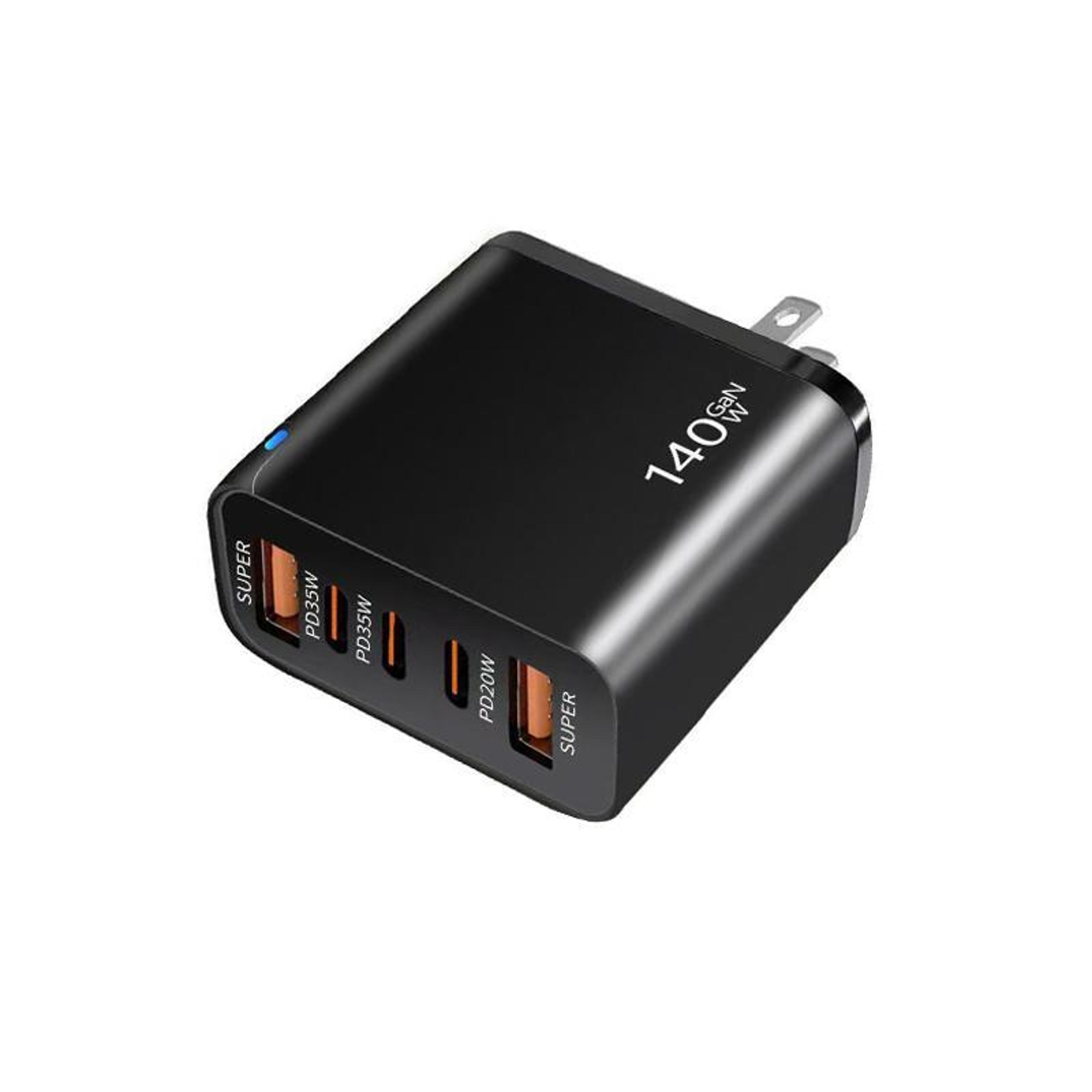 TE PD43 USB C Charger 5 Port Fast Charger With 3 USB C And 2 USB A Ports For Phones And Tablets 6