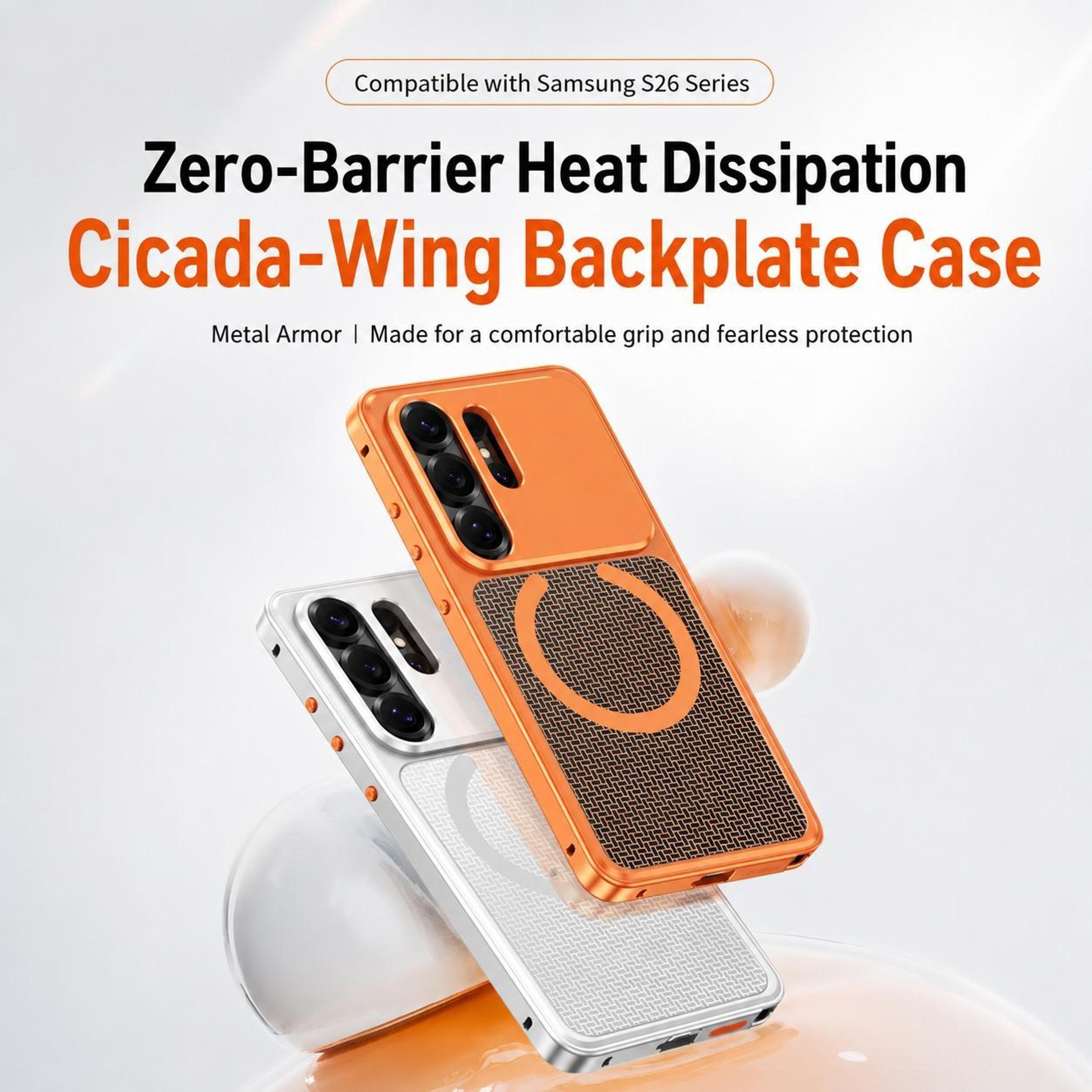 Galaxy S26 Ultra Magnetic Cooling Metal Shockproof Phone Case 8