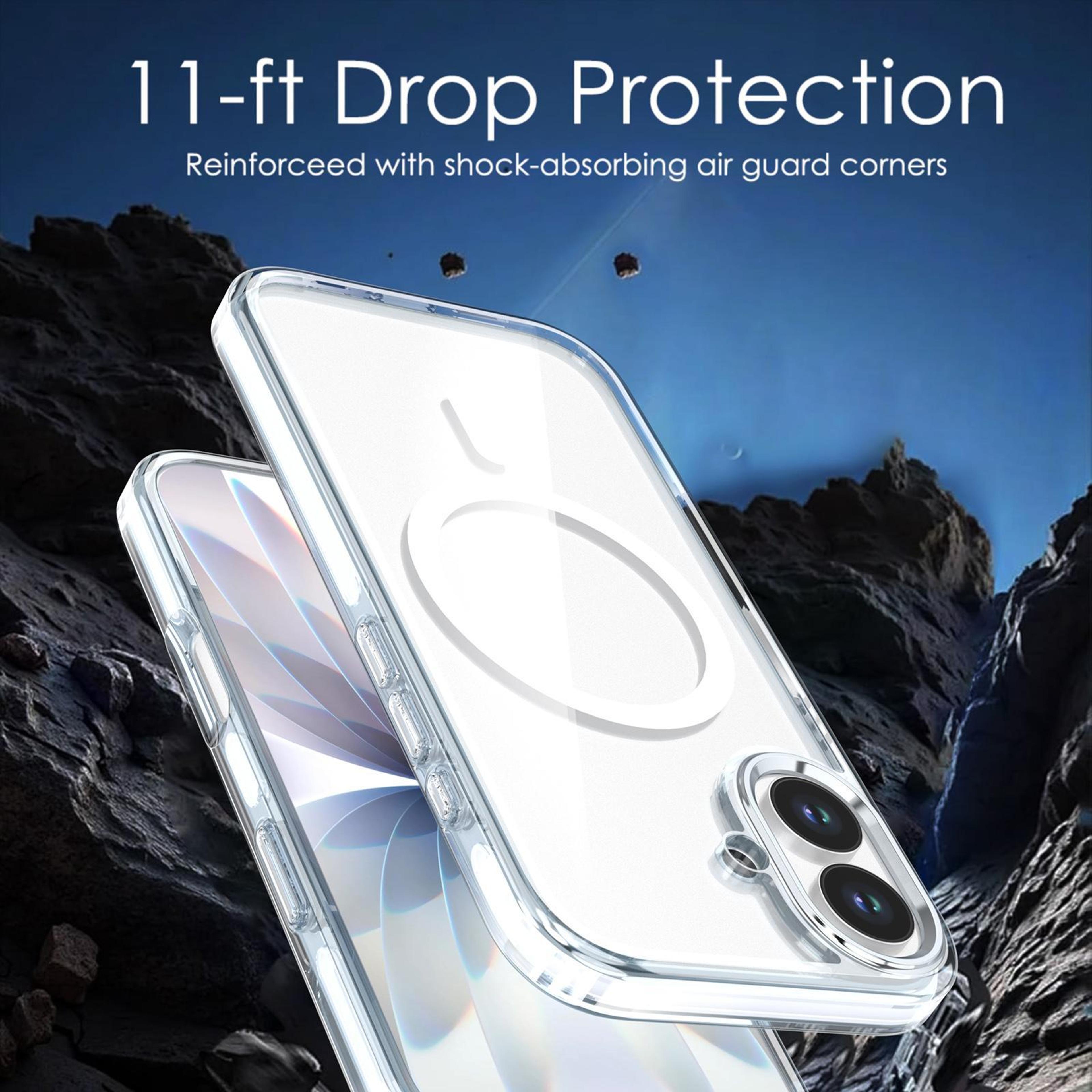 IPhone 17 Magnetic Clear MagSafe Case With TwoTone Transparent Shockproof Protection 2