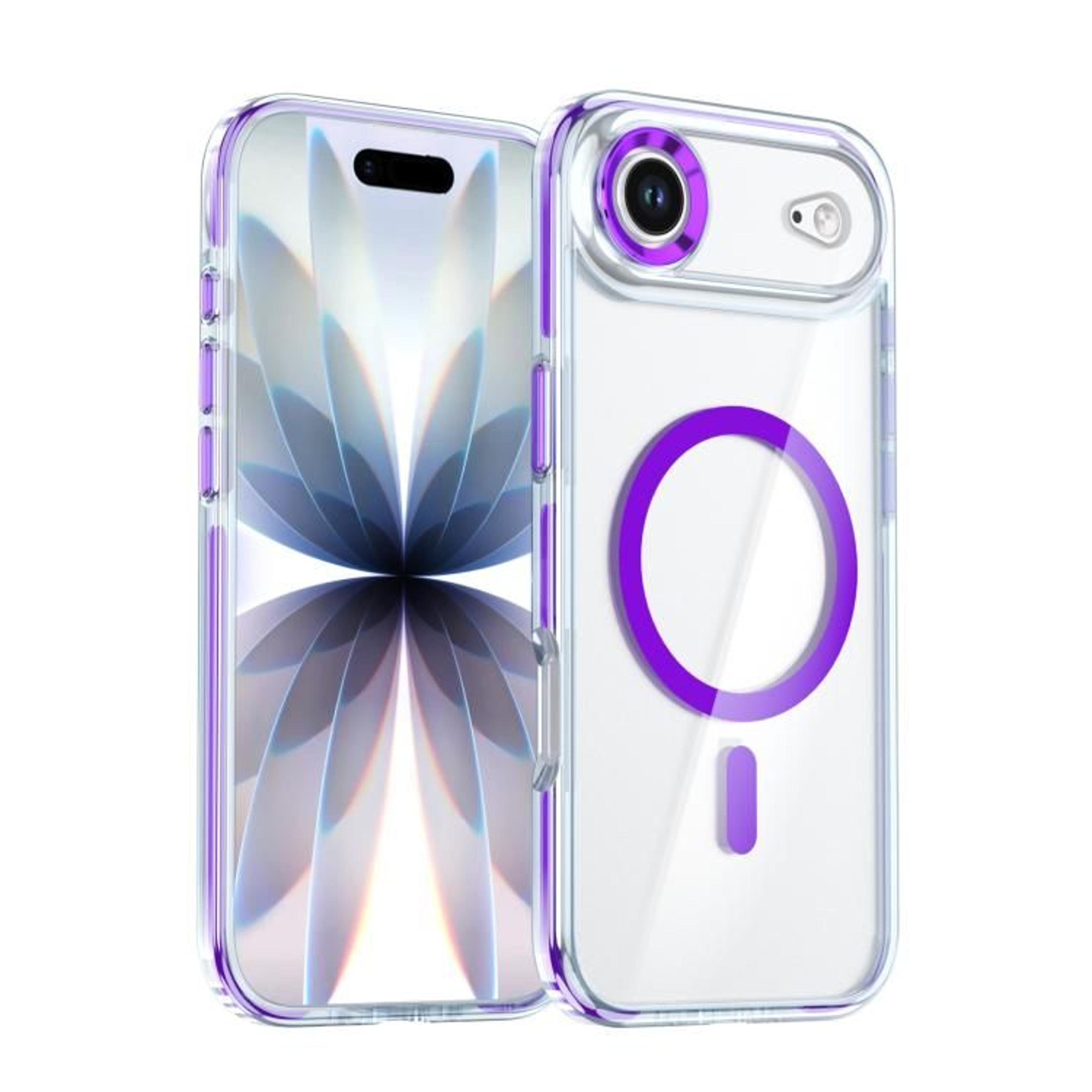 Qicai Magnetic IPhone Case Transparent Two Color Shockproof Protective Cover 10