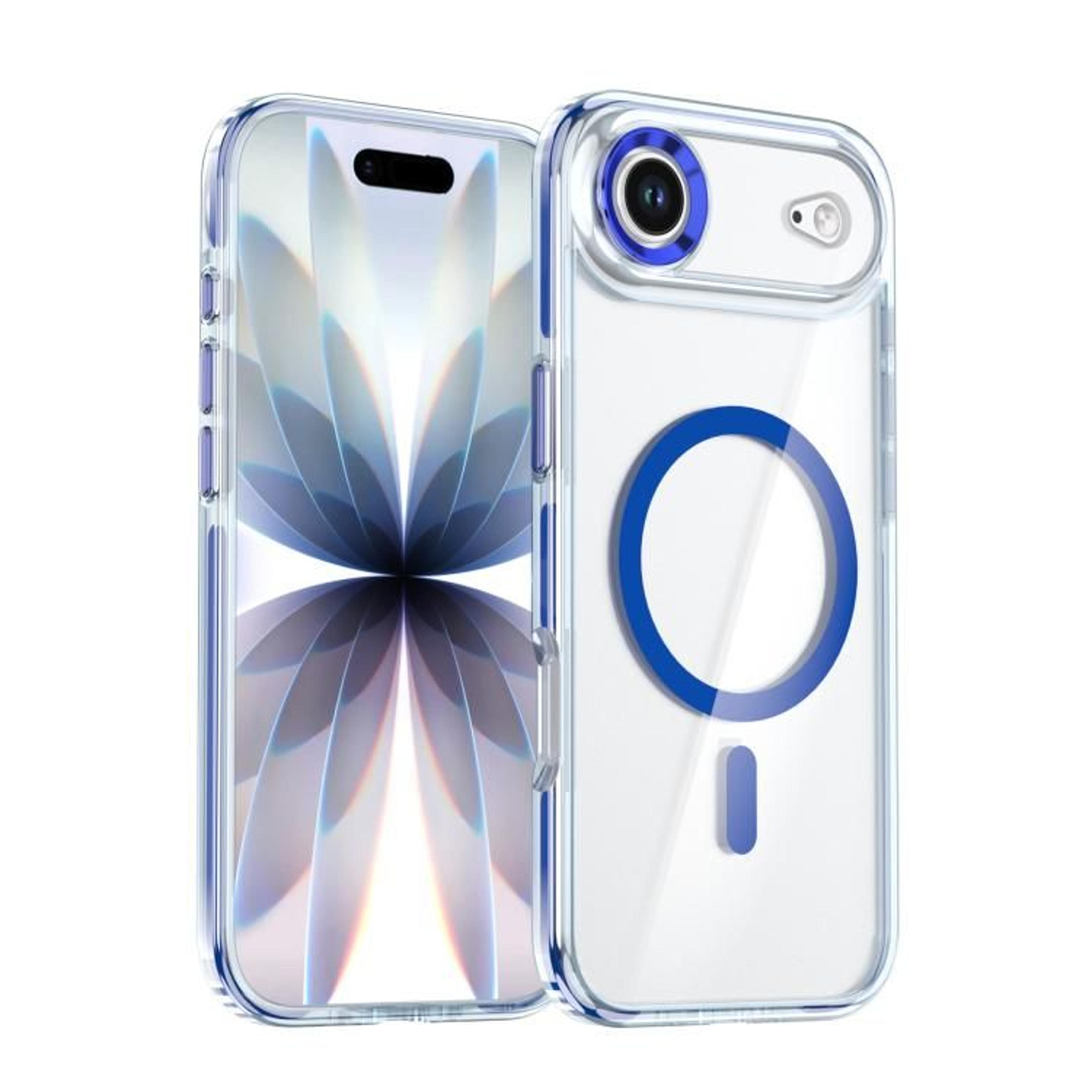 Qicai Magnetic IPhone Case Transparent Two Color Shockproof Protective Cover 9