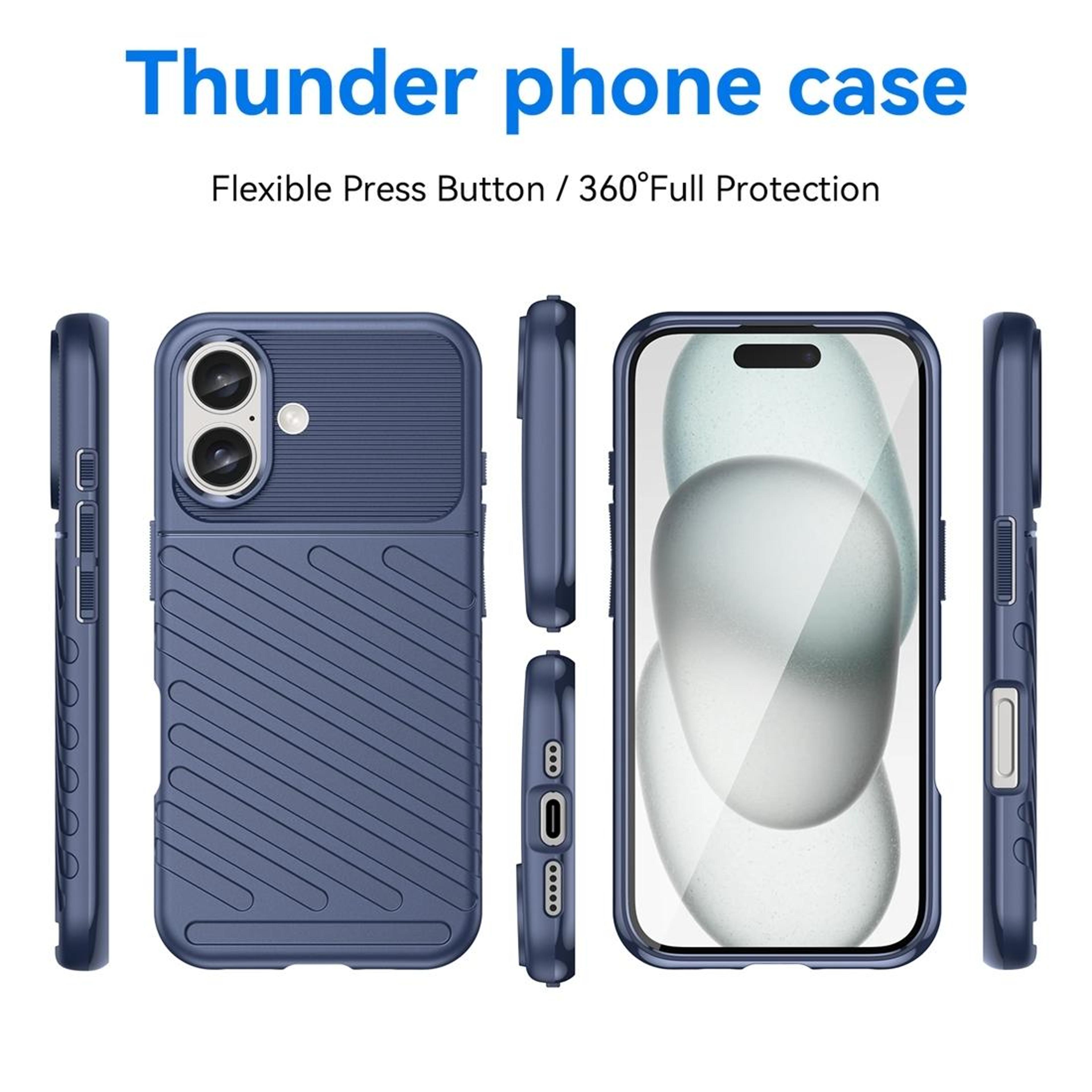 IPhone 16 Shockproof TPU Phone Case Slim Protective Phone Cover 1
