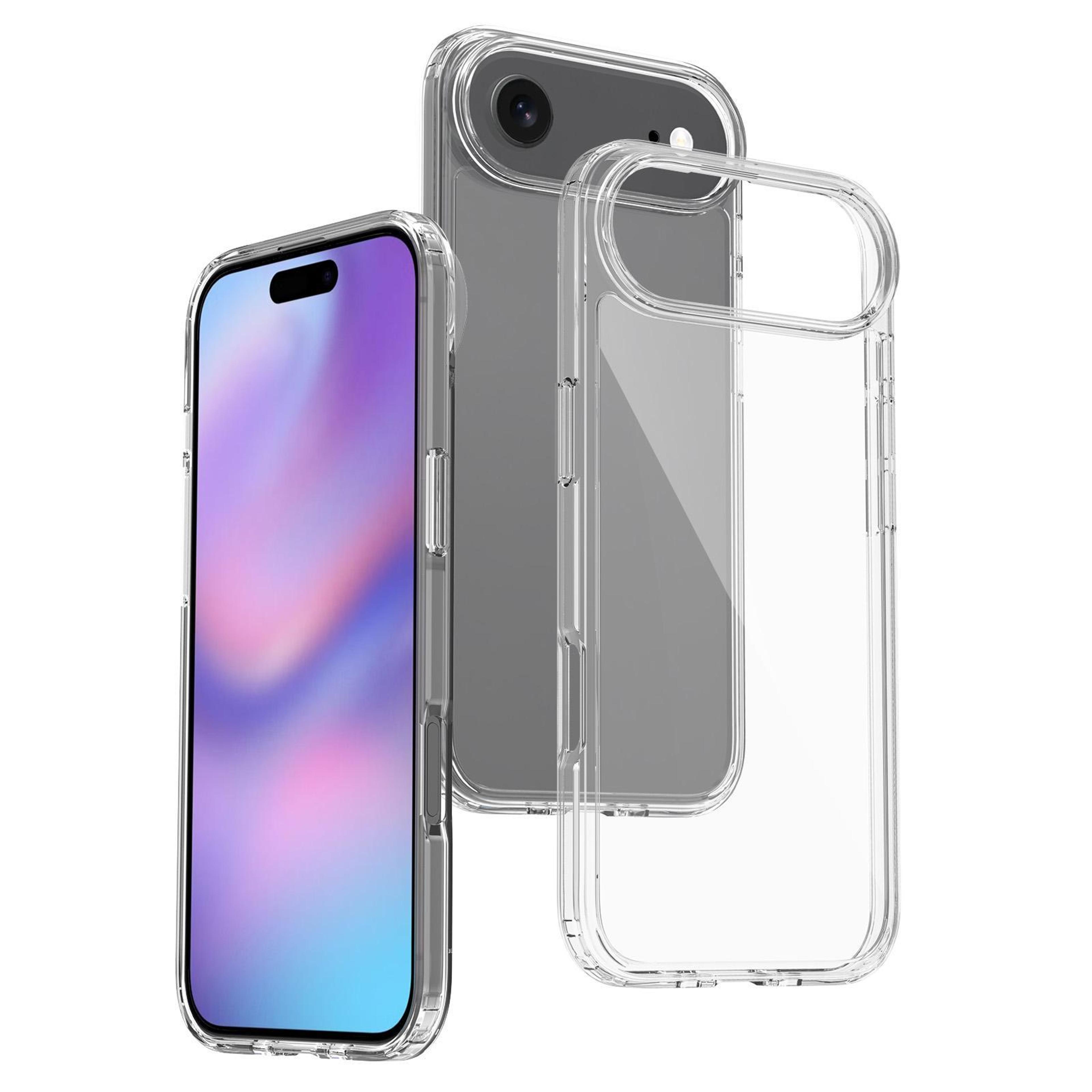 IPhone Air Clear Phone Case Scratch Resistant Acrylic TPU Protective Cover 0