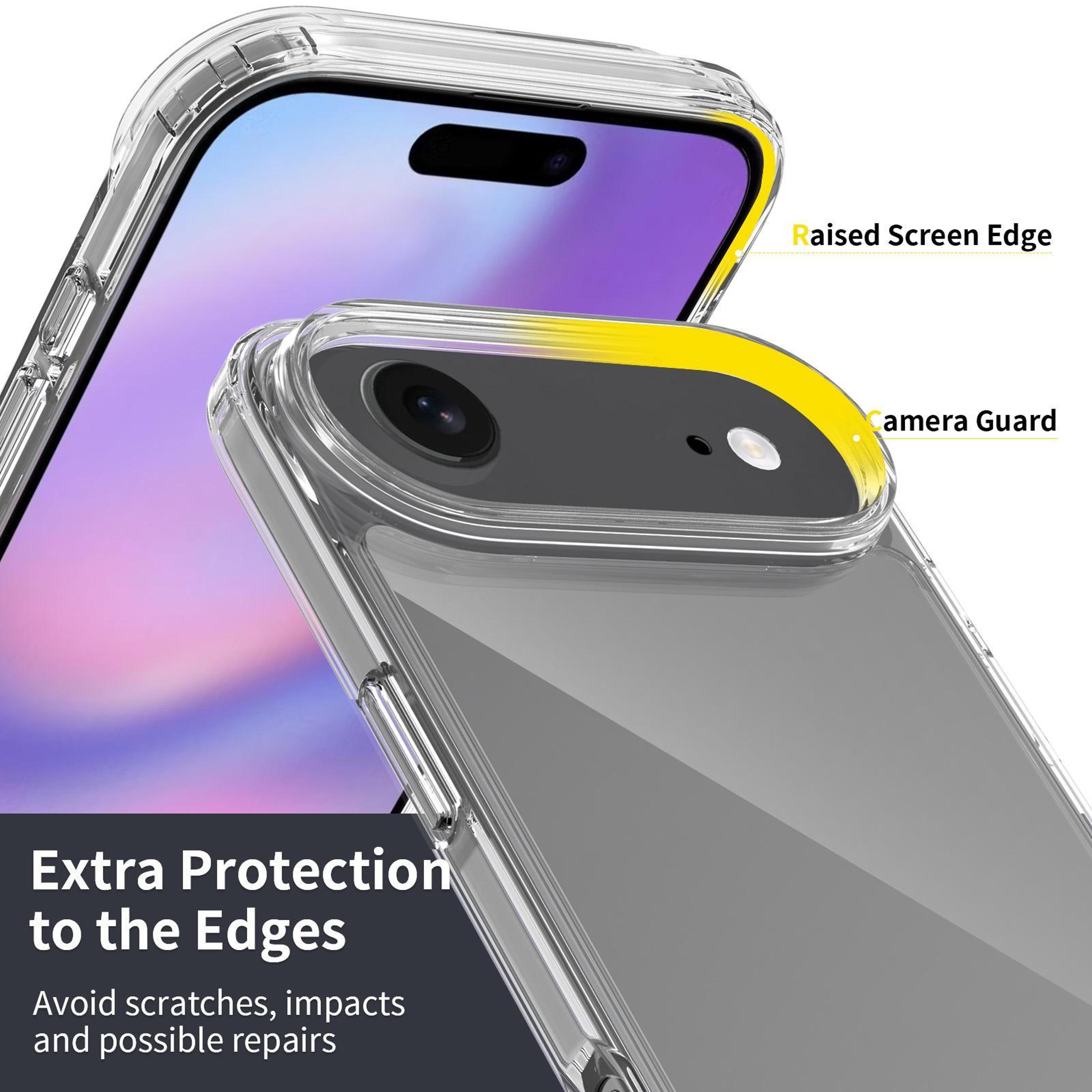 IPhone Air Clear Phone Case Scratch Resistant Acrylic TPU Protective Cover 4