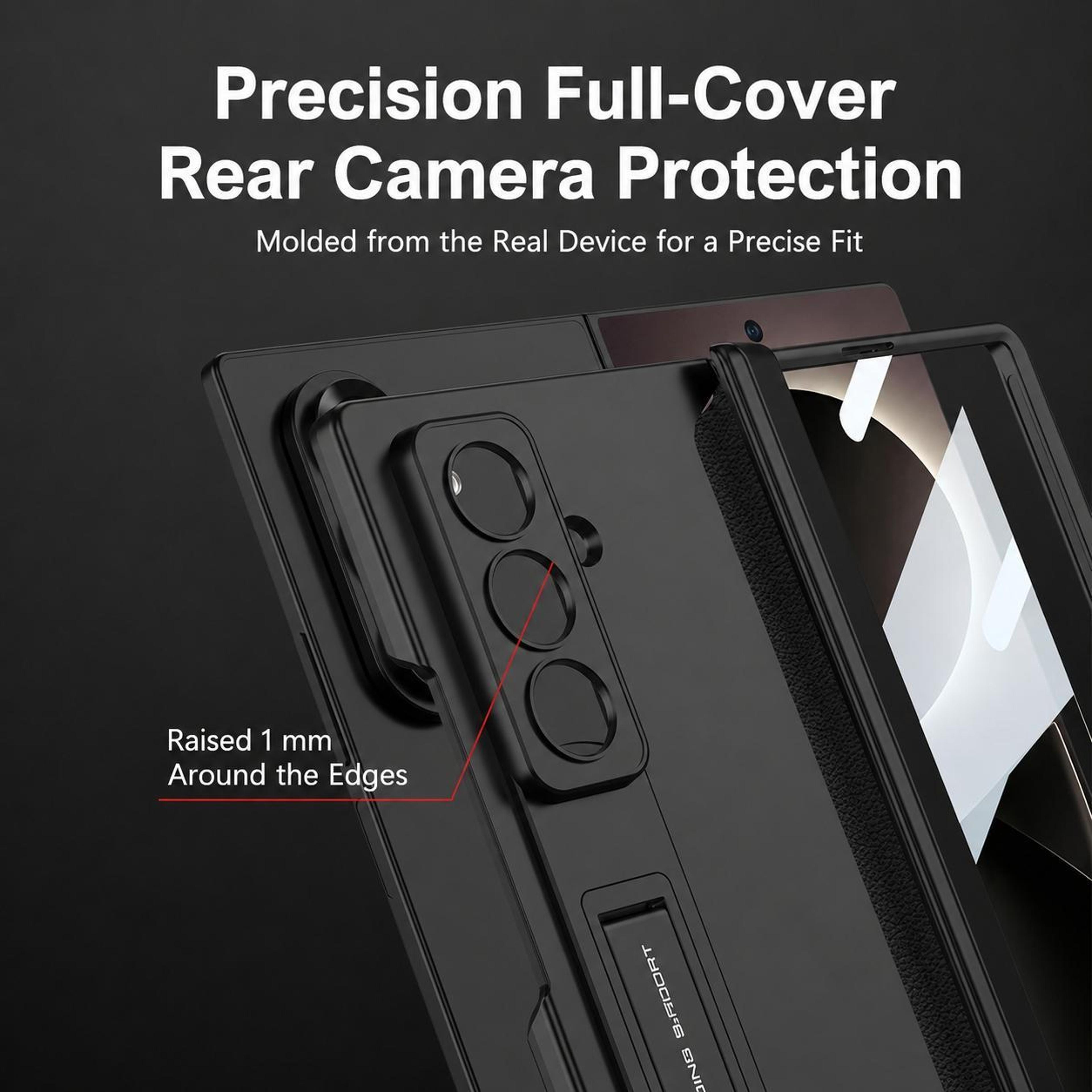 GKK Galaxy Z Fold8 Ultra Case Magnetic Full Cover Protective Leather PC Phone Case Titanium Gray 4
