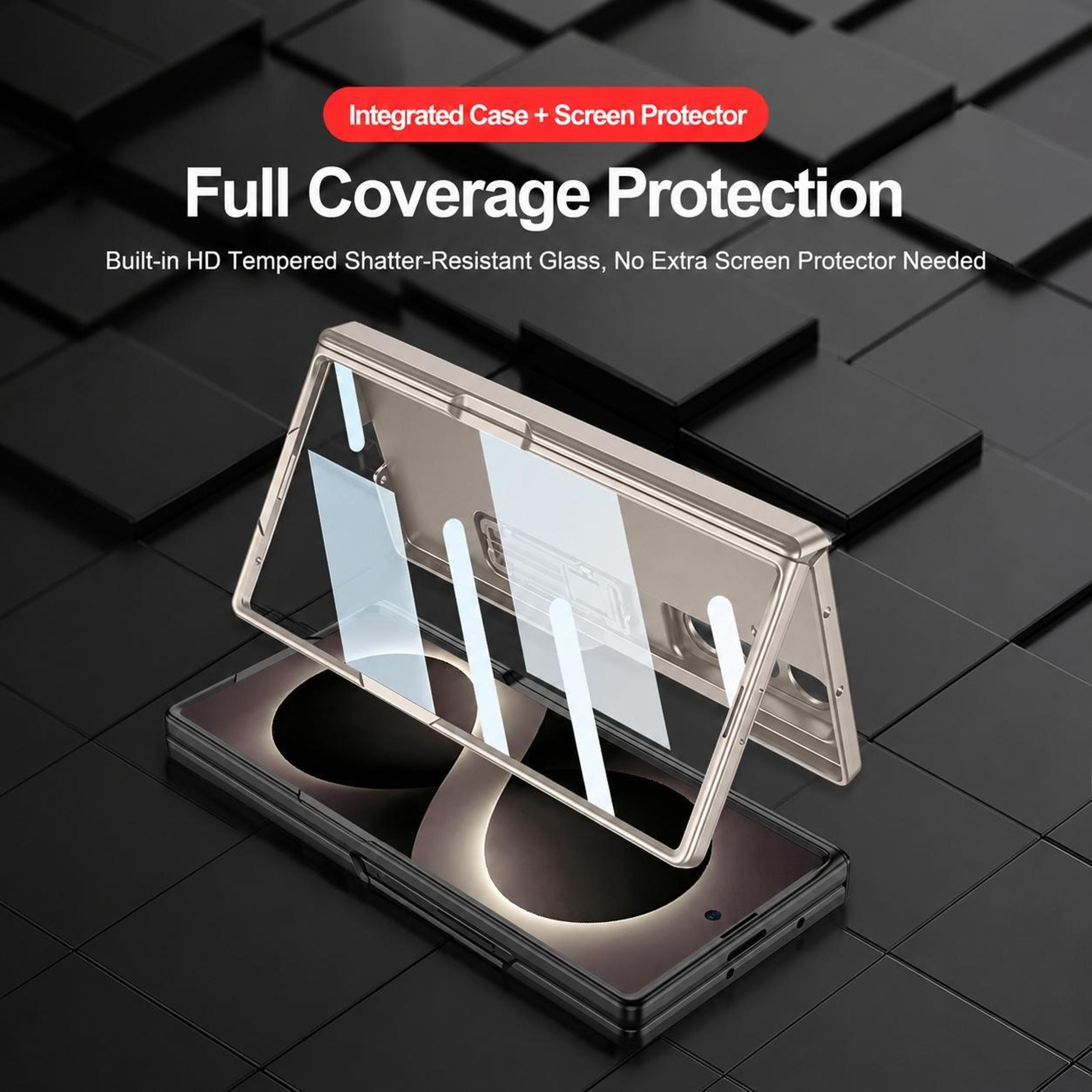 GKK Galaxy Z Fold8 Ultra Case Magnetic Full Cover Protective Leather PC Phone Case Titanium Gray 16