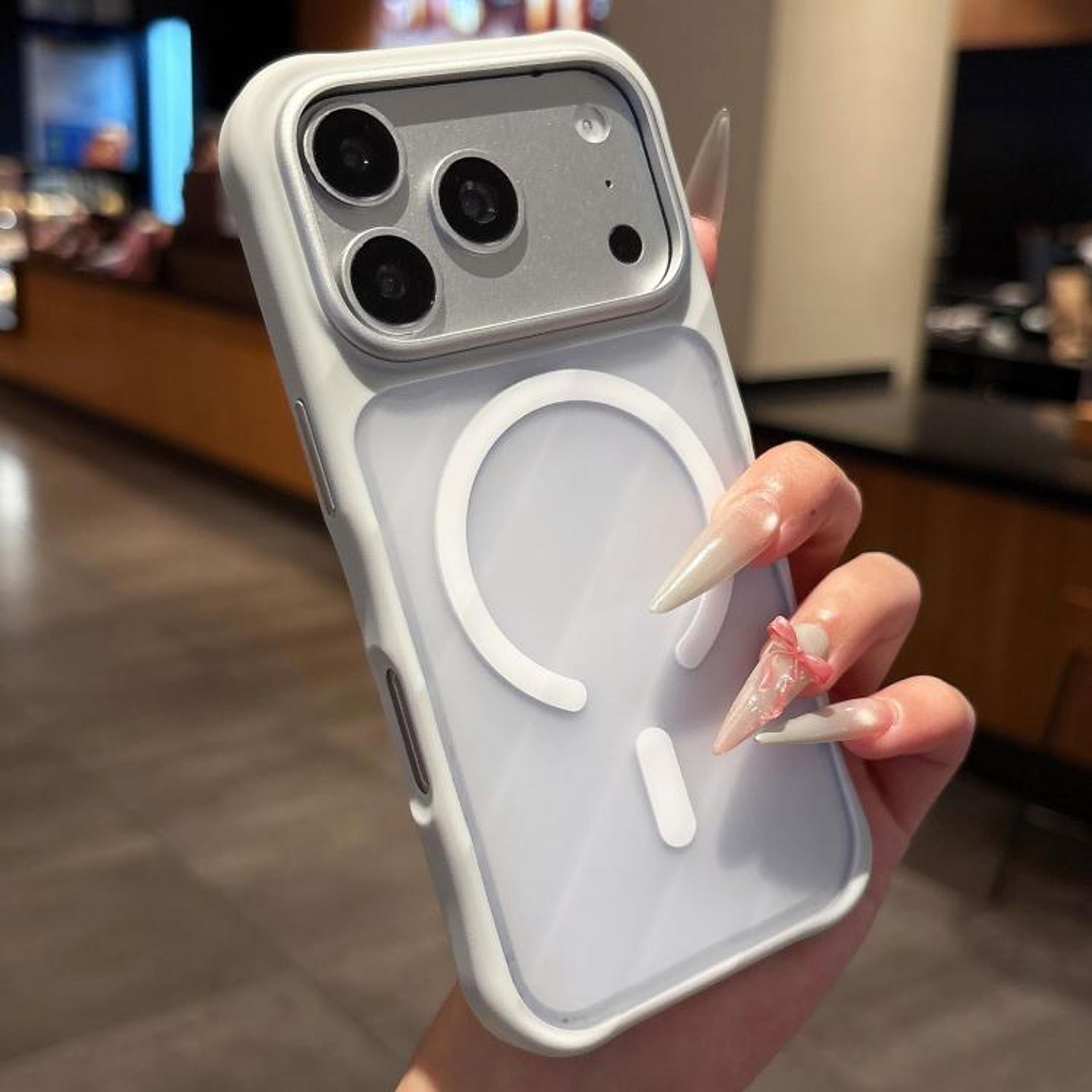 Magnetic Shockproof Clear Acrylic TPU Phone Case For IPhone 17 Pro Max With MagSafe Protection 9