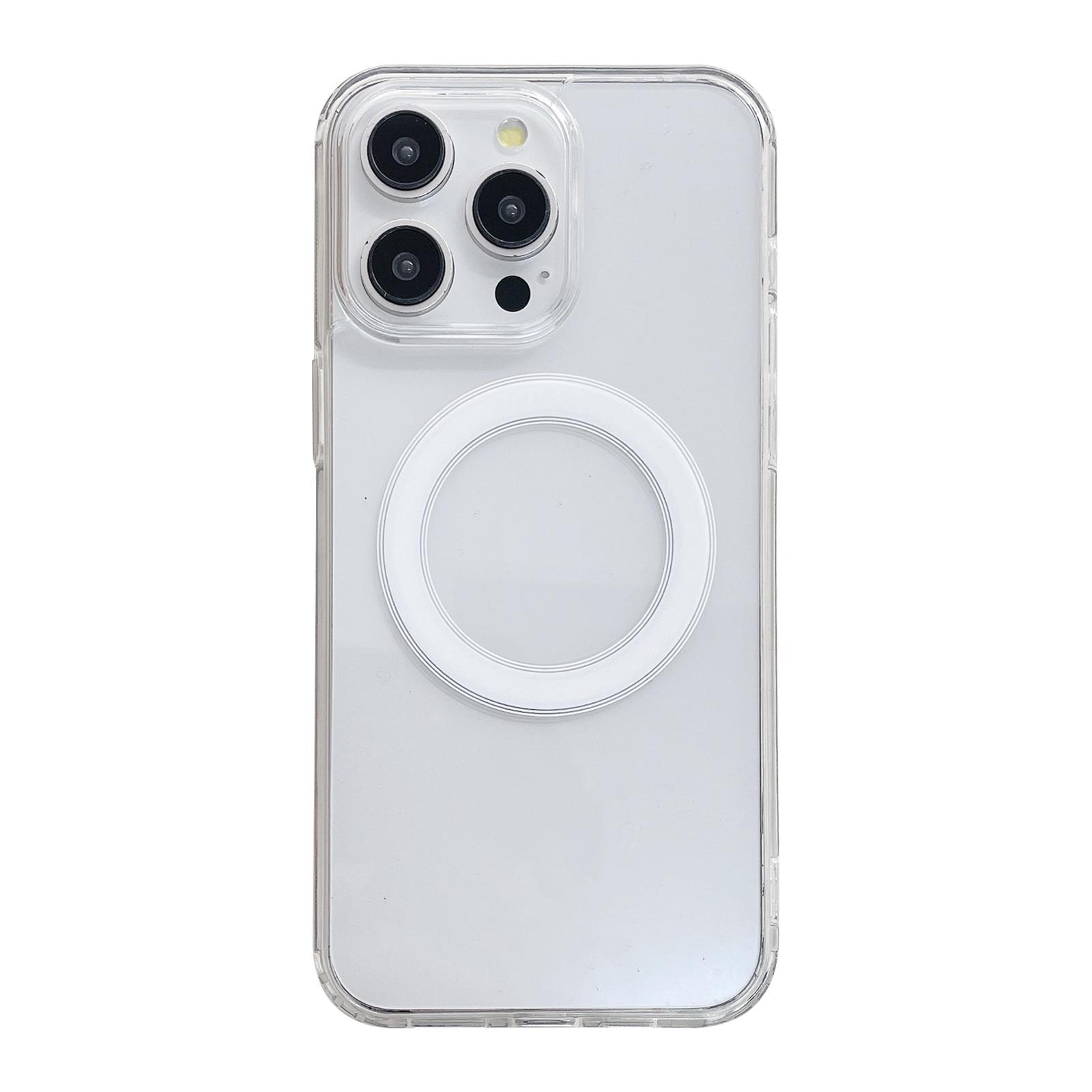 magsafe case for iphone 13 pro max clear acrylic tpu shockproof transparent phone case