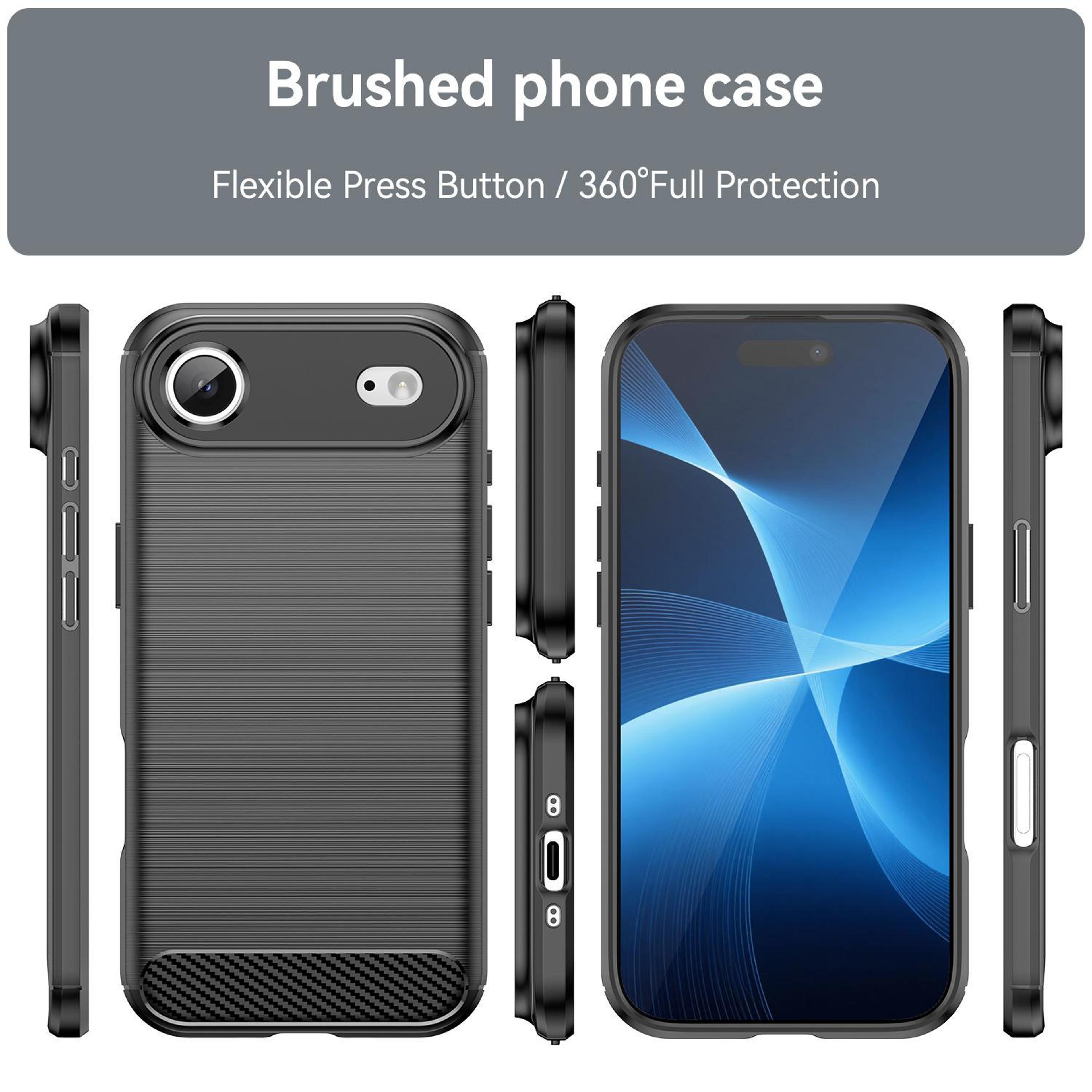 IPhone Air Carbon Fiber TPU Case Slim Shockproof Protective Cover 1