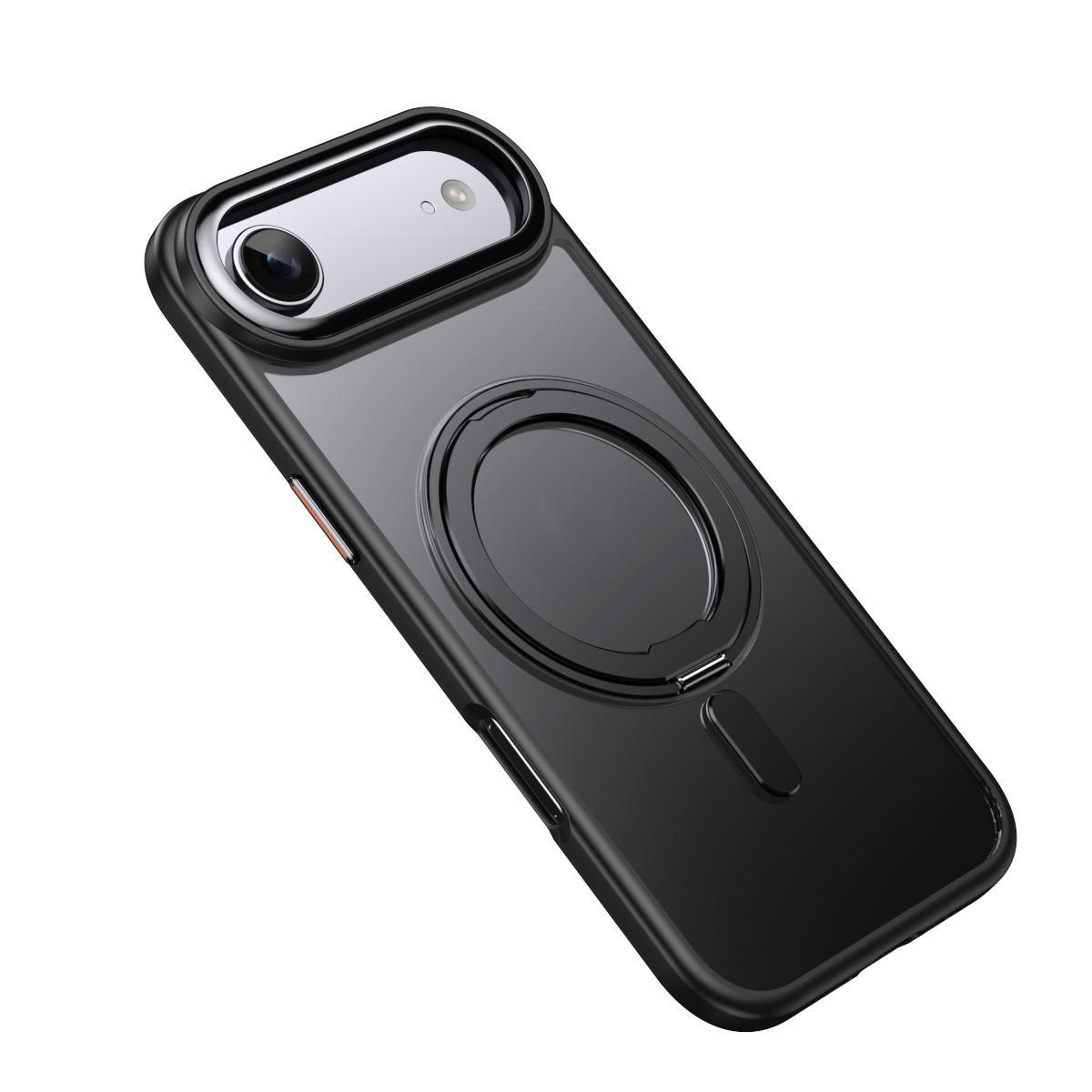 IPhone Air MagSafe Case With 360 Rotating Ring Stand Frosted Shockproof Magnetic Cover 1