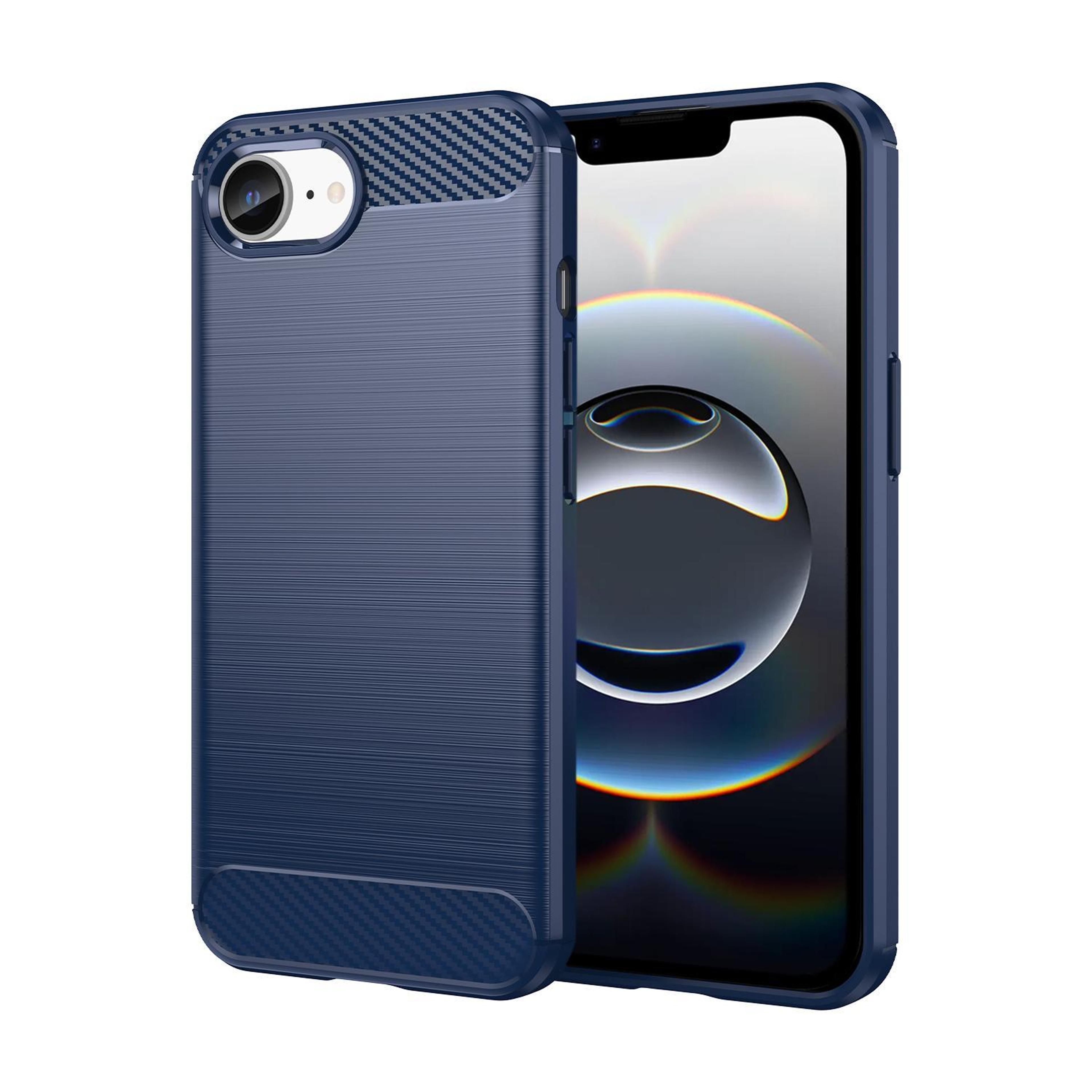 Brushed Carbon Fiber TPU Case For IPhone 17e 16e Slim Shockproof Cover 0