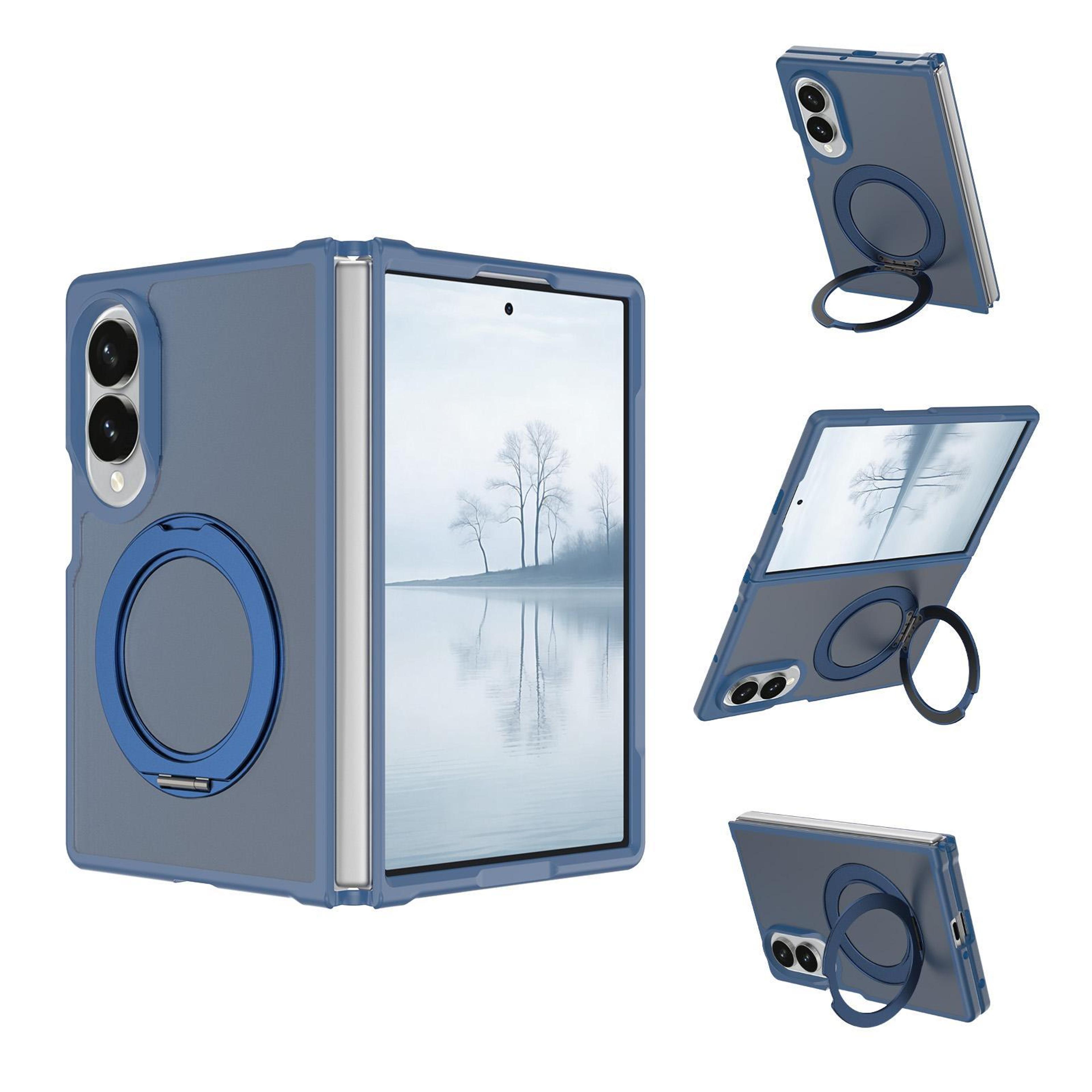 Galaxy Z Fold8 5G Magnetic Phone Case With 360 Rotating Stand And Skin Feel Protective Cover 8