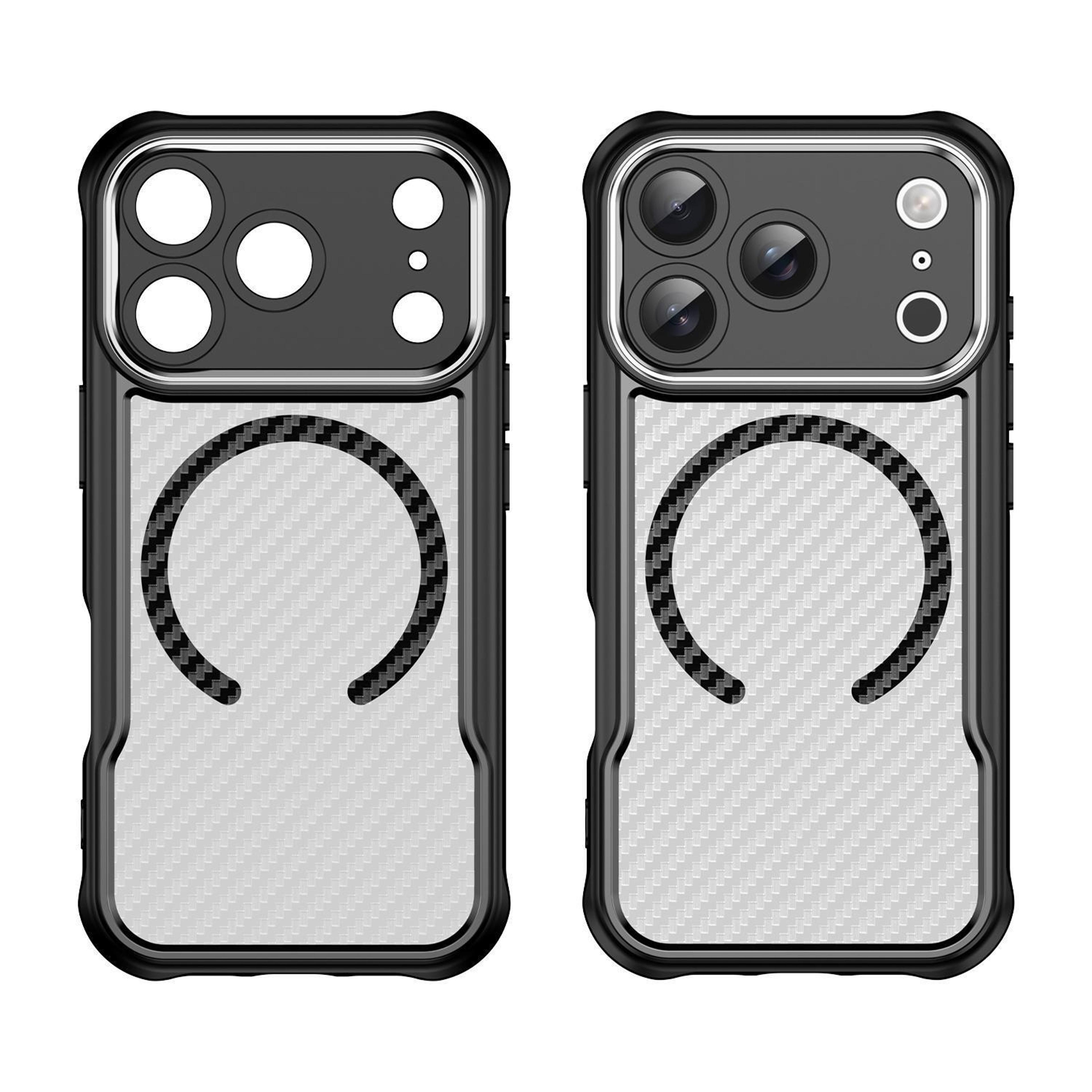 IPhone 17 Pro And Pro Max MagSafe Case With Carbon Fiber Texture Translucent Protective Cover 1