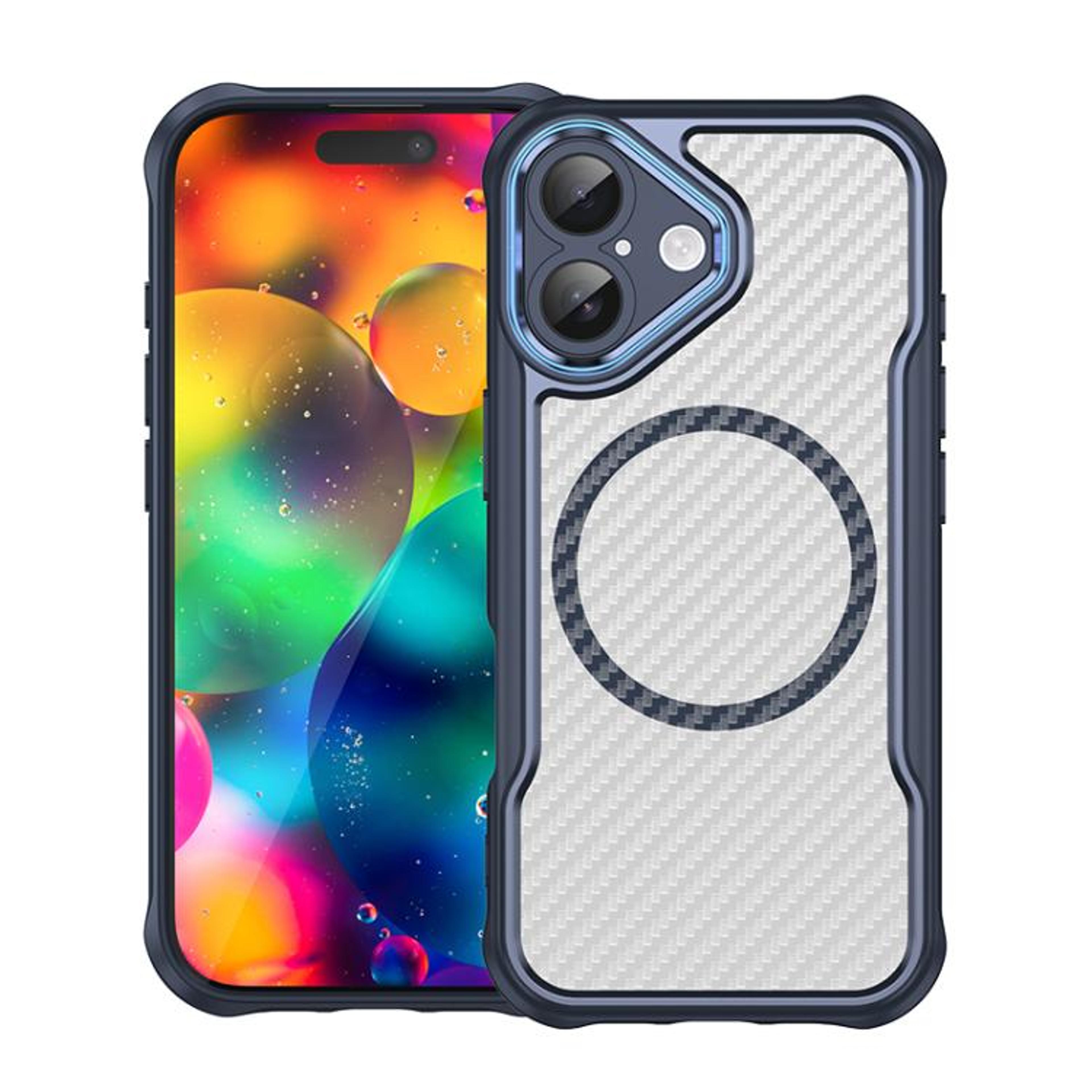 IPhone 17 MagSafe Case With Carbon Fiber Texture Translucent Shockproof Cover 8